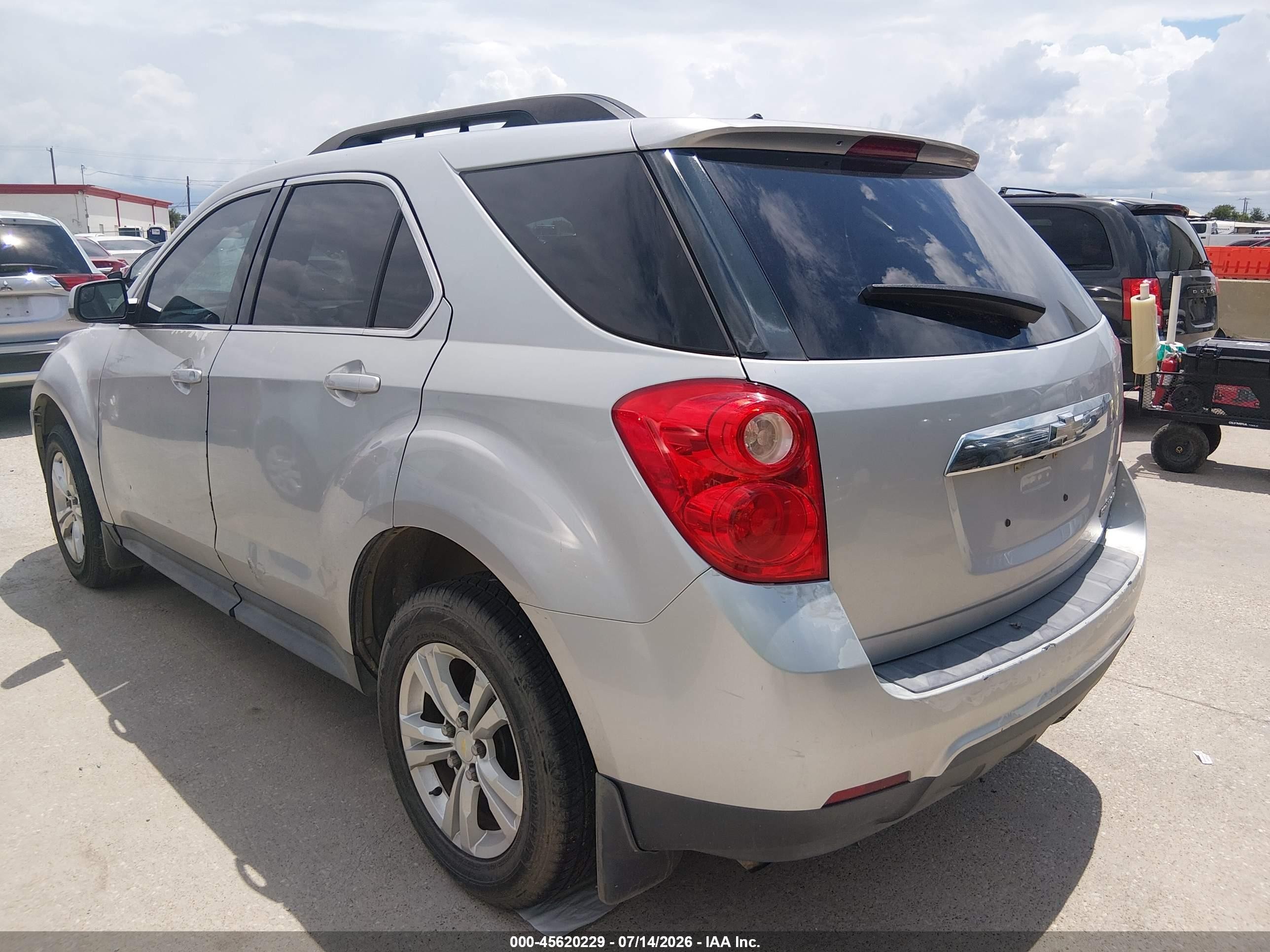 2012 Chevrolet Equinox Lt W/1lt Silver vin: 2GNALDEK2C6292623