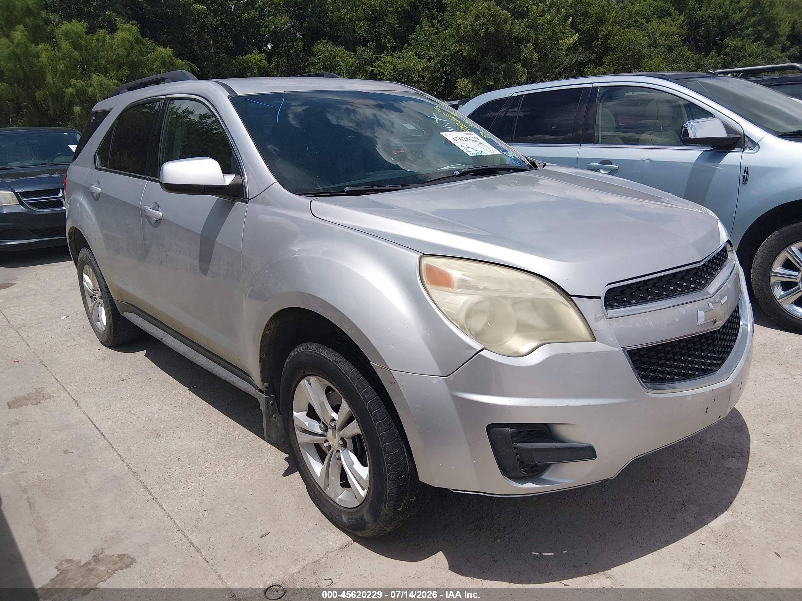 2012 Chevrolet Equinox Lt W/1lt Silver vin: 2GNALDEK2C6292623