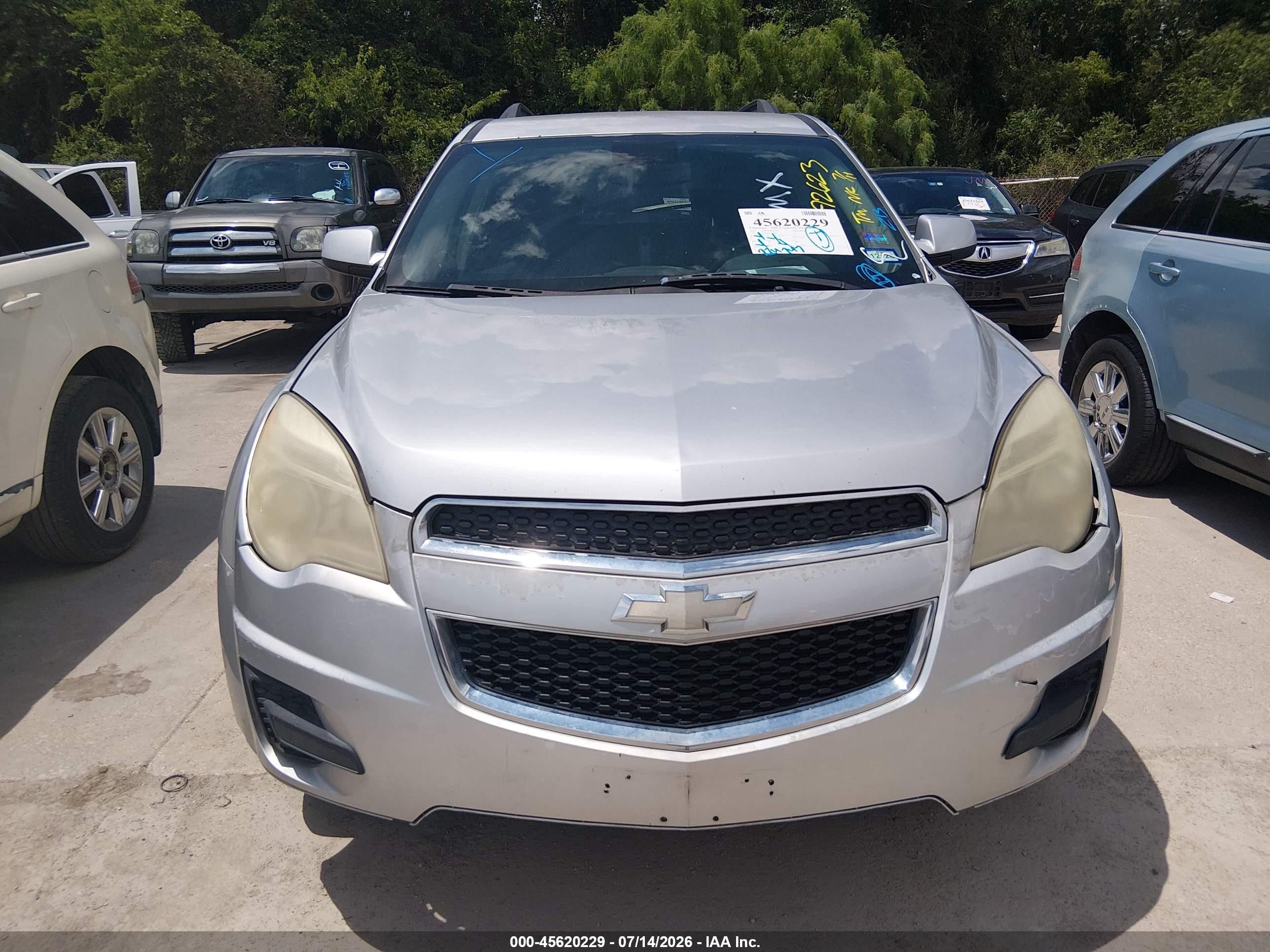 2012 Chevrolet Equinox Lt W/1lt Silver vin: 2GNALDEK2C6292623