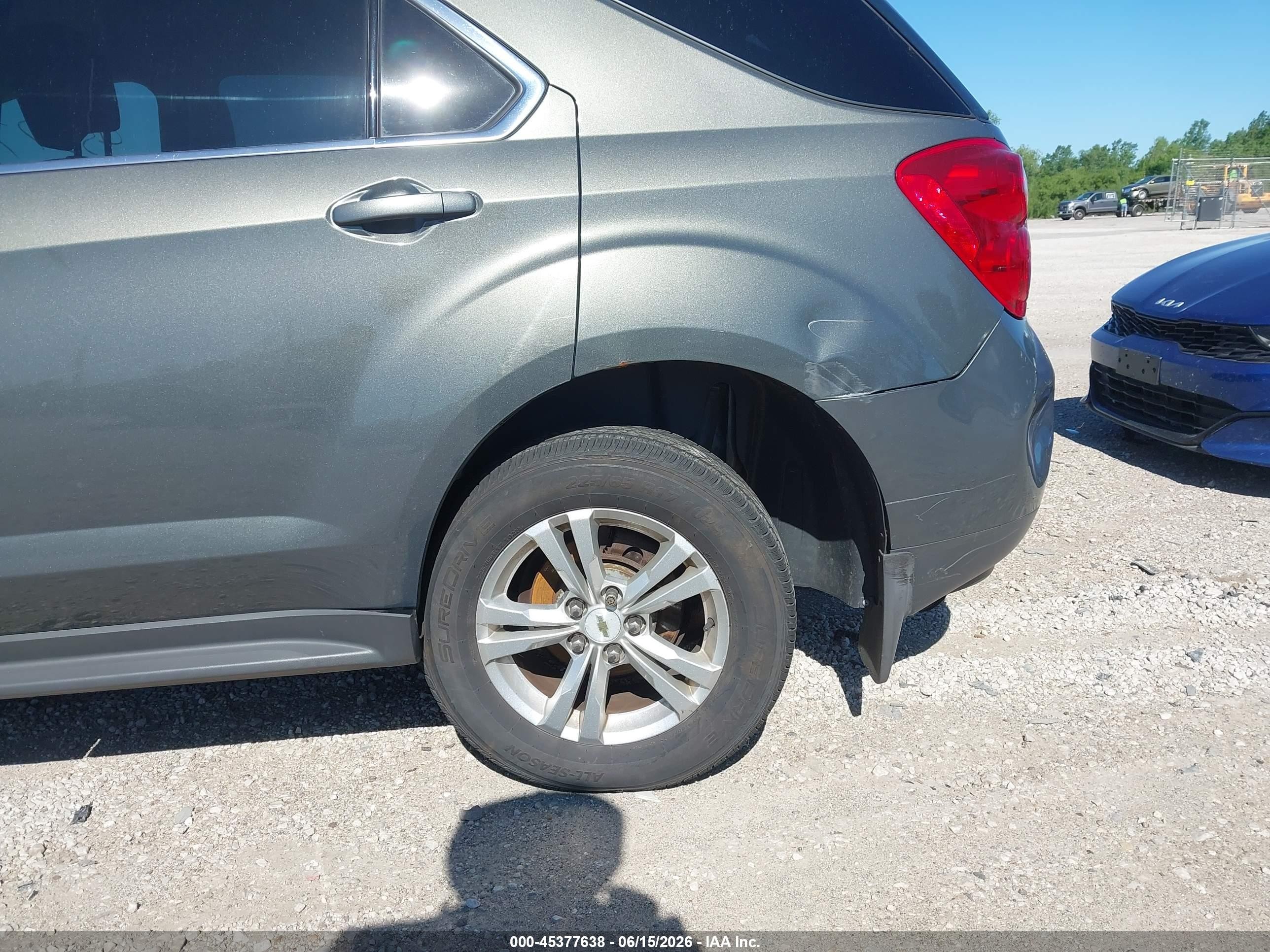 2012 Chevrolet Equinox 1lt Gray vin: 2GNALDEK2C6396318