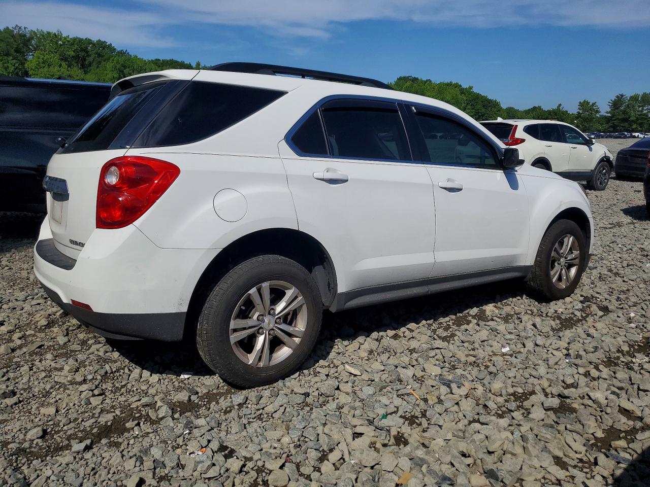 2013 Chevrolet Equinox Lt White vin: 2GNALDEK2D1122146
