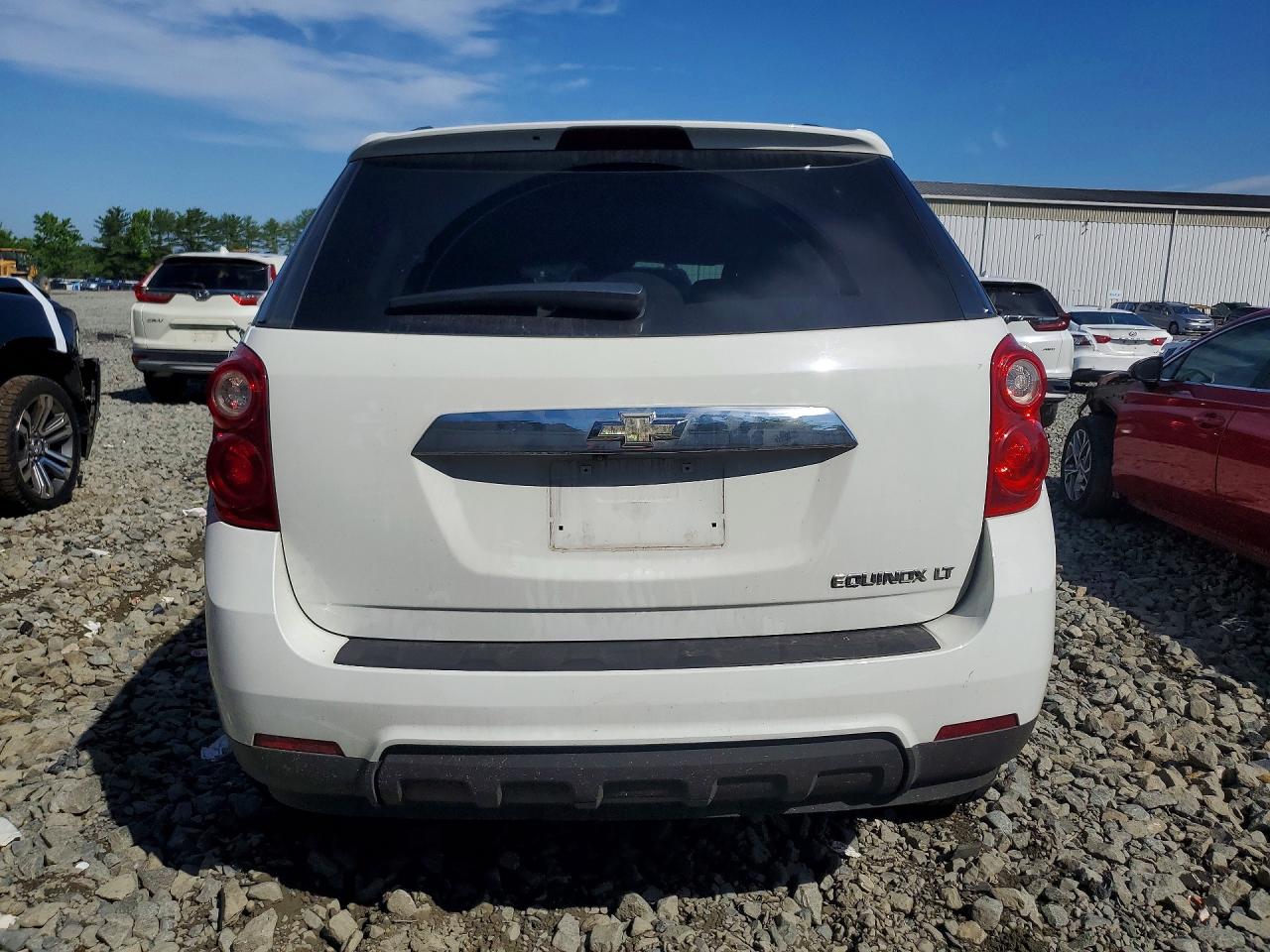 2013 Chevrolet Equinox Lt White vin: 2GNALDEK2D1122146