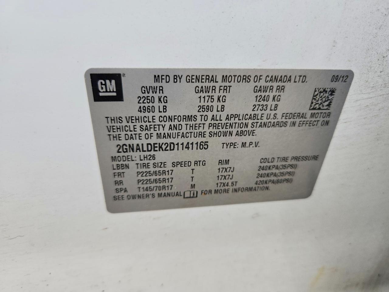 2013 Chevrolet Equinox Lt White vin: 2GNALDEK2D1141165