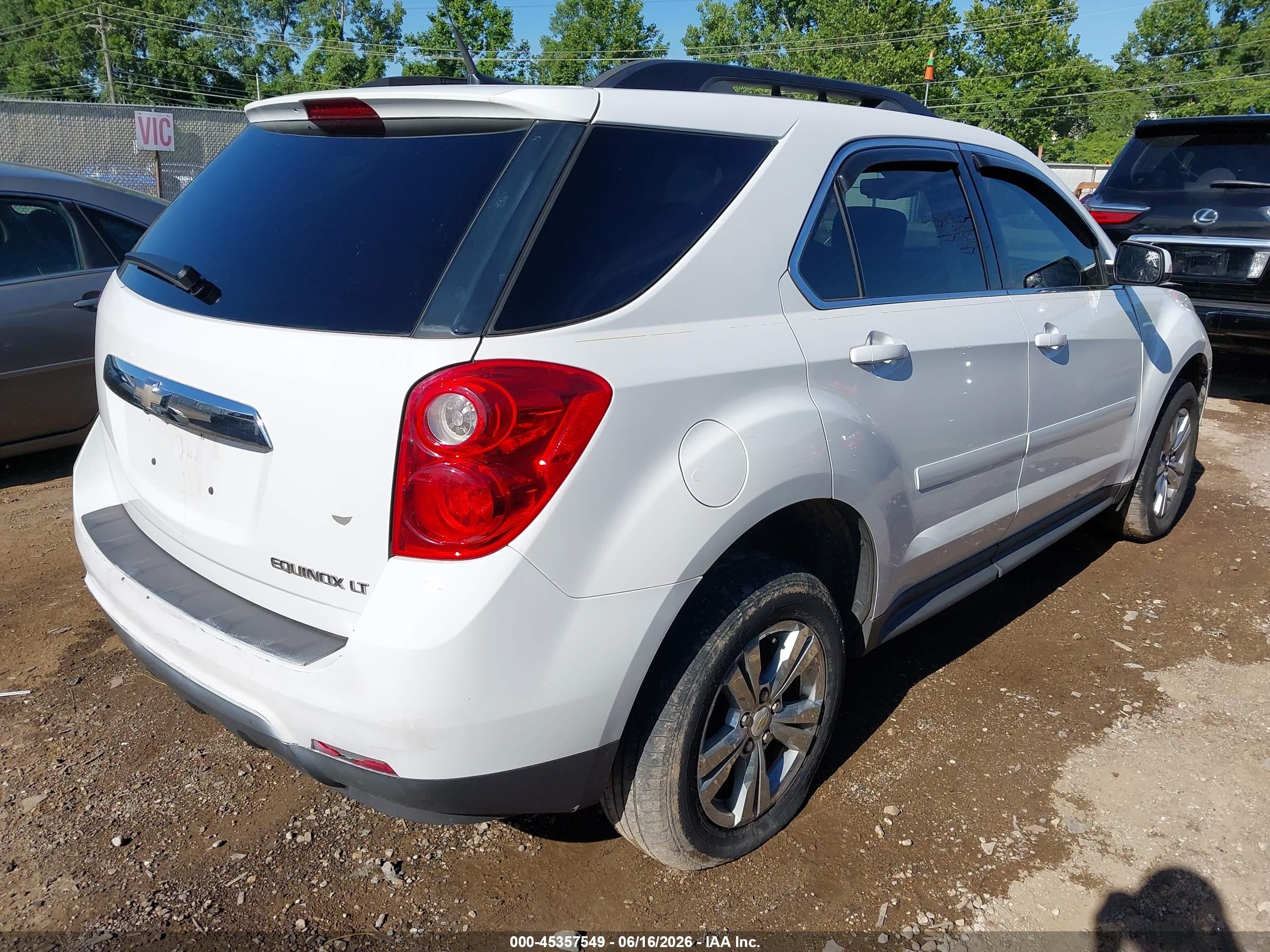 2013 Chevrolet Equinox 1lt White vin: 2GNALDEK2D6118536