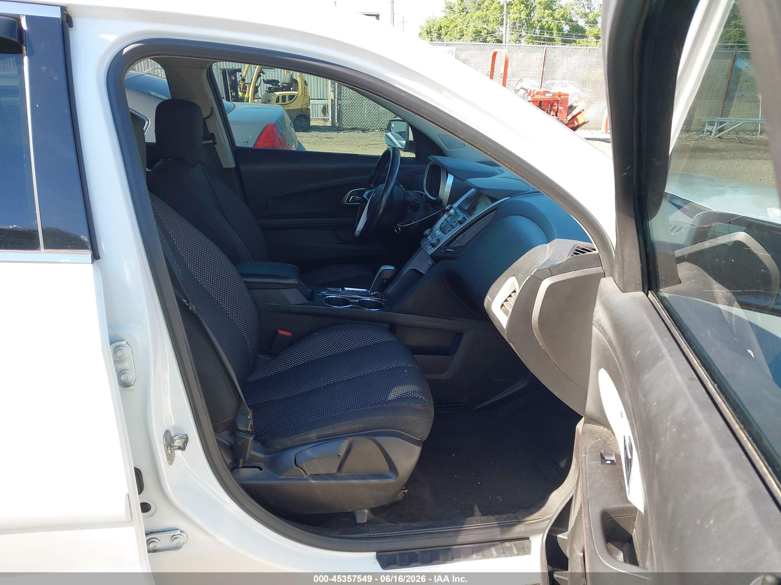 2013 Chevrolet Equinox 1lt White vin: 2GNALDEK2D6118536