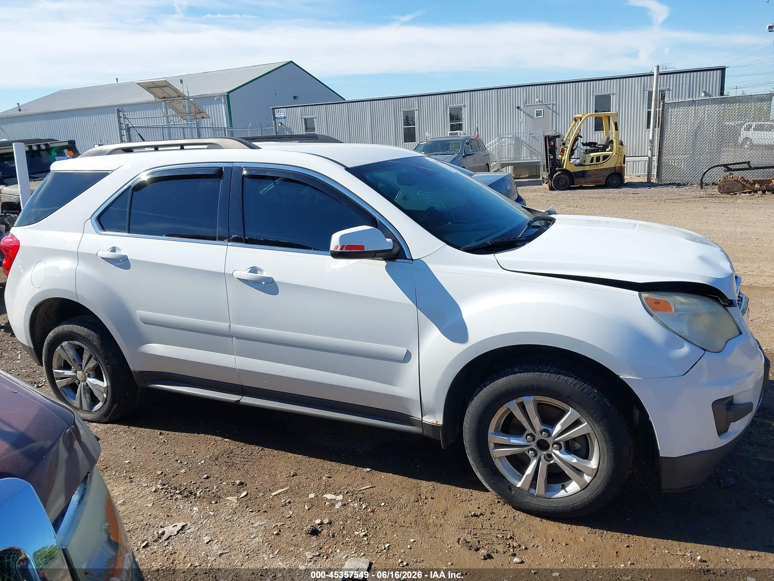 2013 Chevrolet Equinox 1lt White vin: 2GNALDEK2D6118536