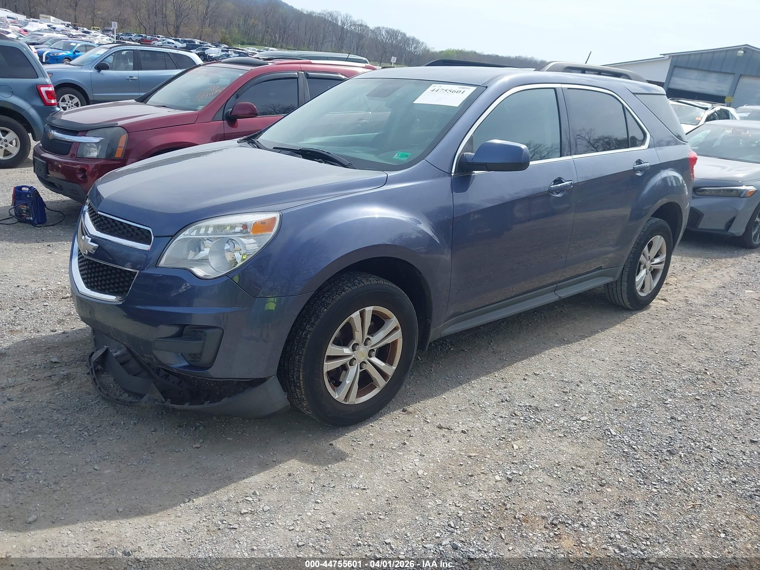 2013 Chevrolet Equinox 1lt Blue vin: 2GNALDEK2D6165694