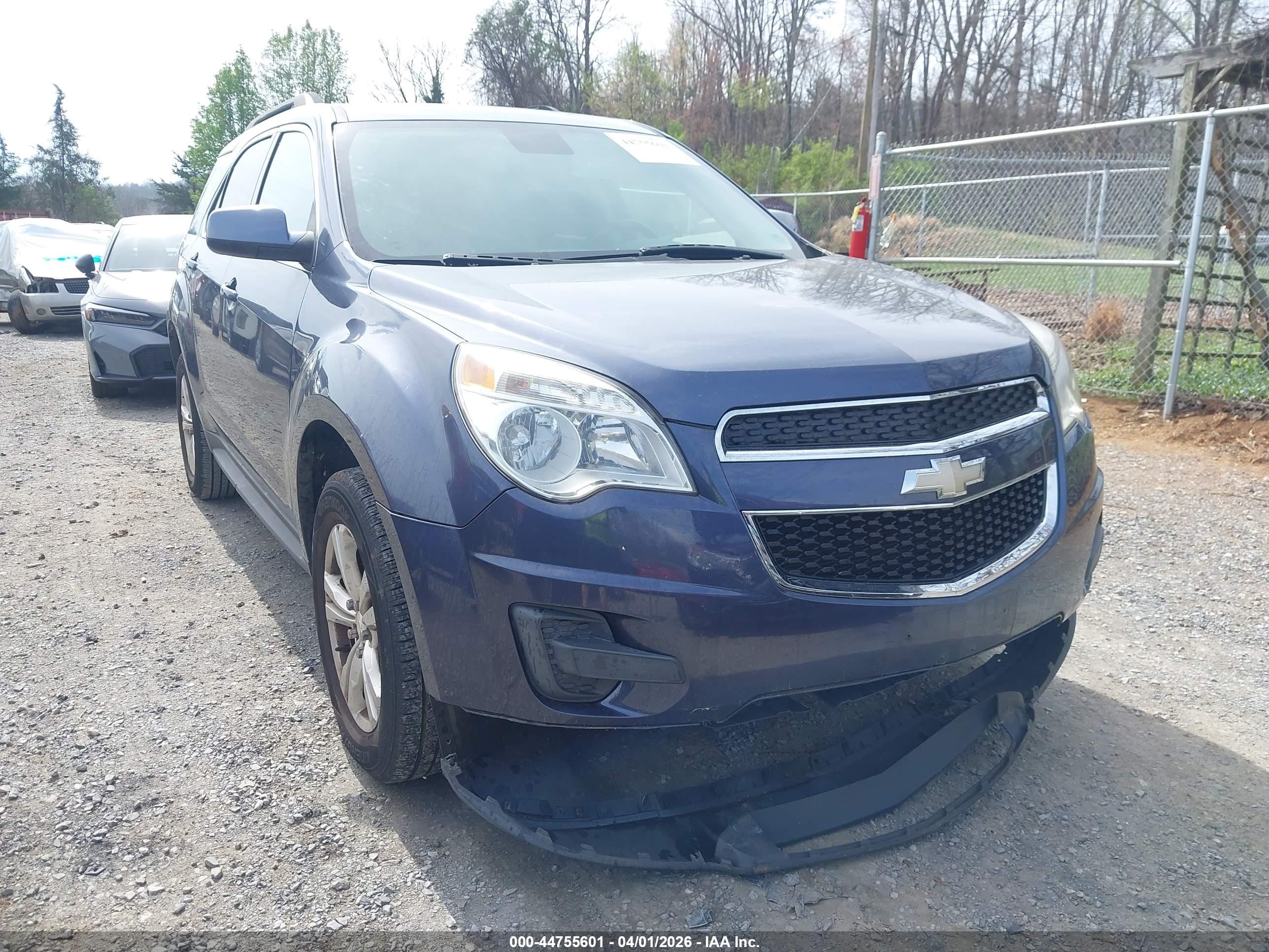2013 Chevrolet Equinox 1lt Blue vin: 2GNALDEK2D6165694
