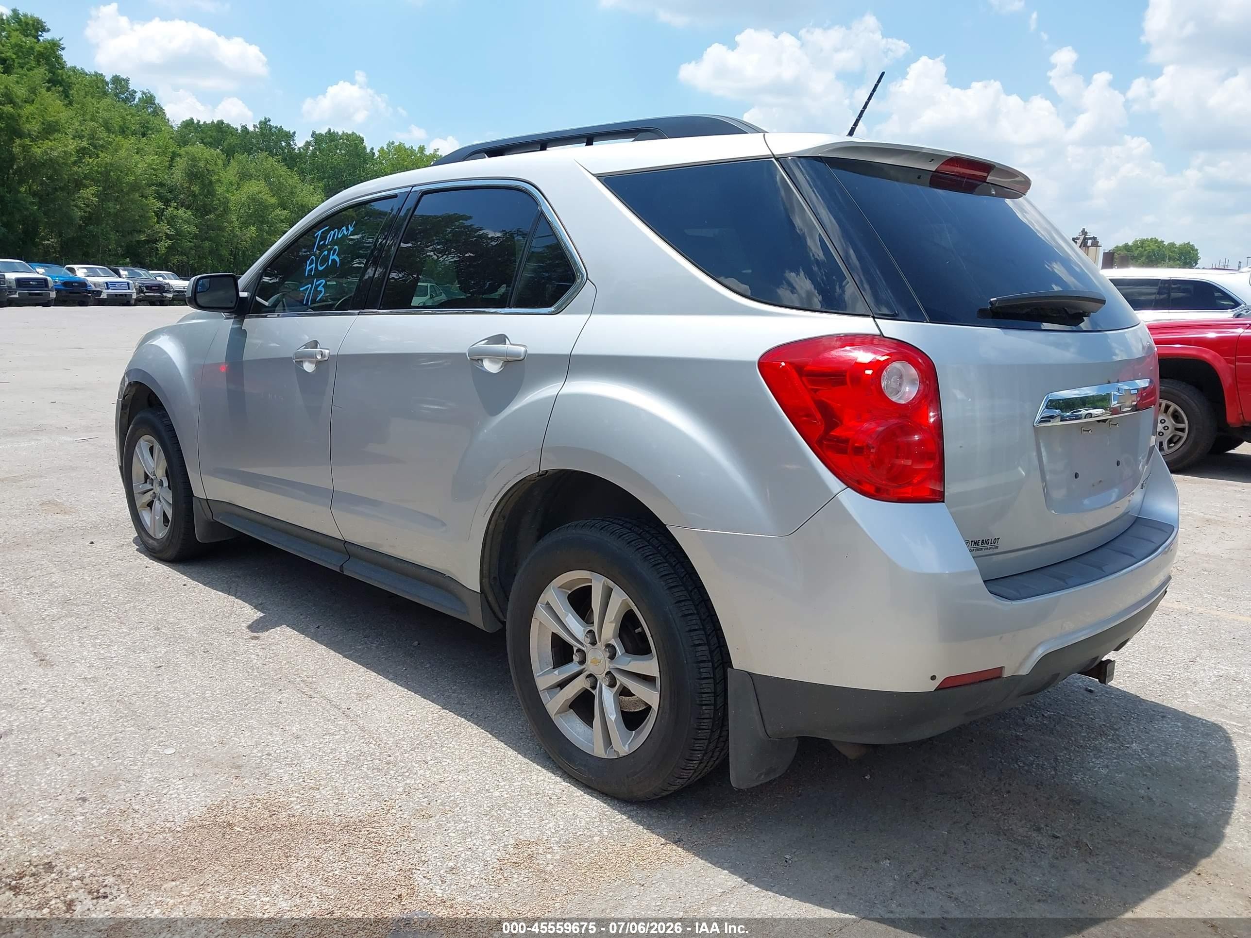 2013 Chevrolet Equinox 1lt Silver vin: 2GNALDEK2D6234979