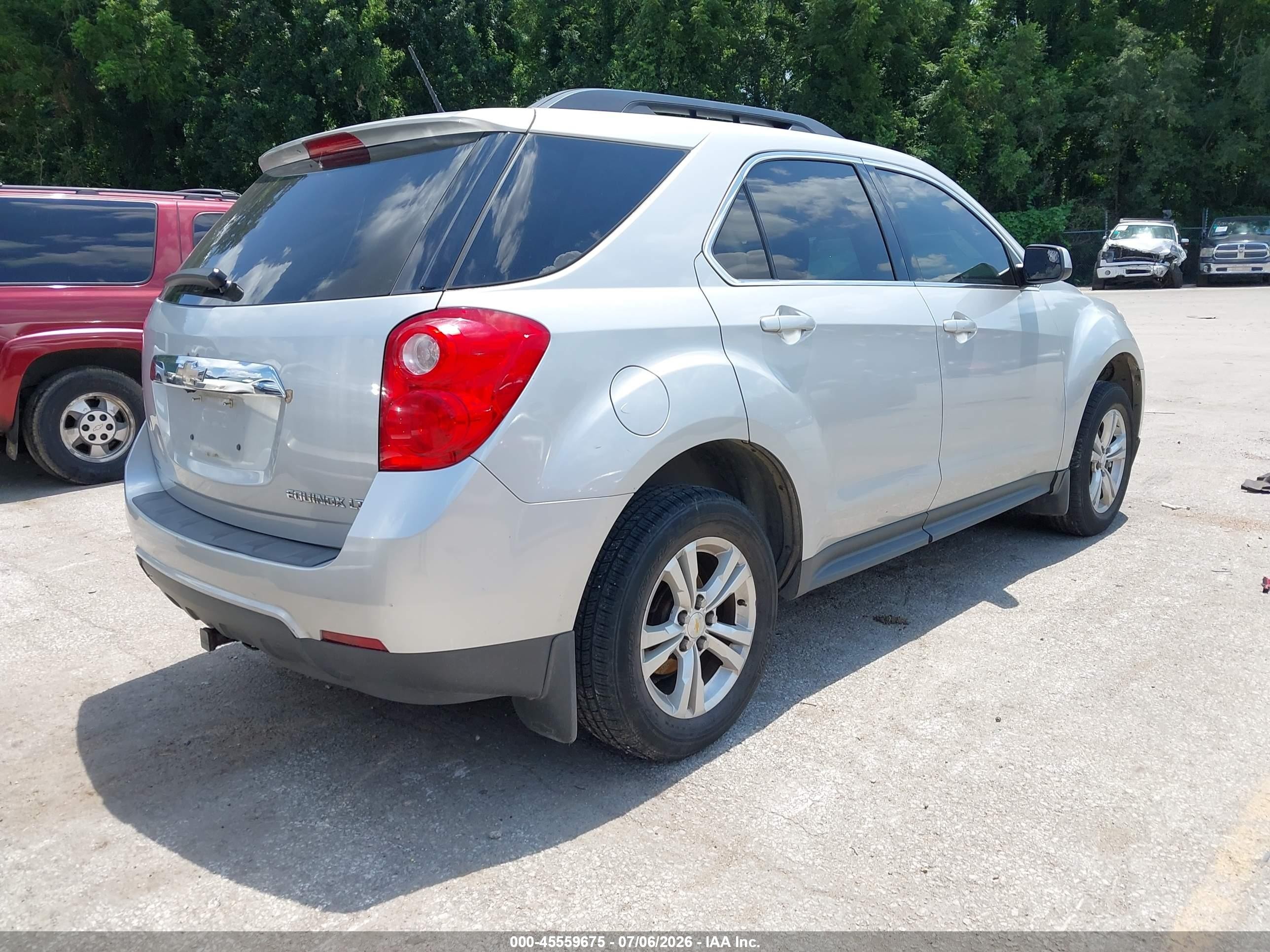 2013 Chevrolet Equinox 1lt Silver vin: 2GNALDEK2D6234979