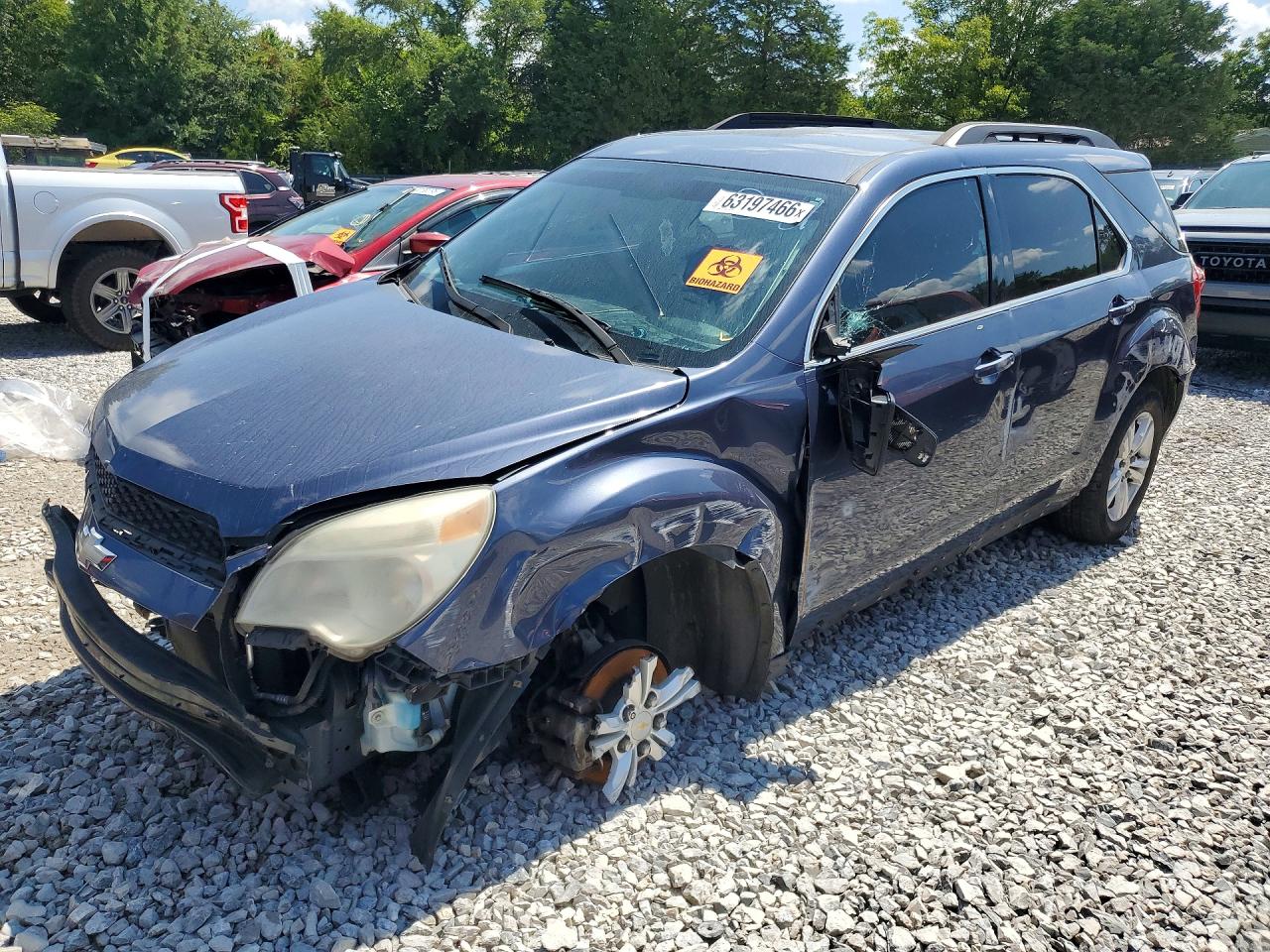 2013 Chevrolet Equinox Lt Blue vin: 2GNALDEK2D6264712