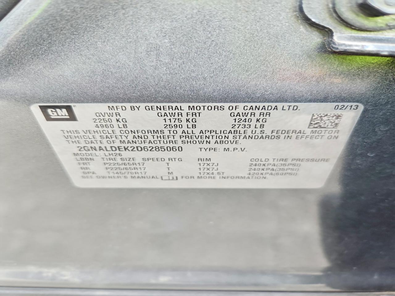 2013 Chevrolet Equinox Lt Gray vin: 2GNALDEK2D6285060