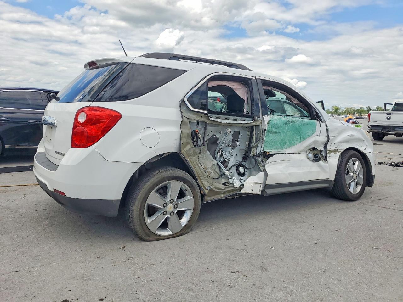 2013 Chevrolet Equinox Lt White vin: 2GNALDEK2D6429819