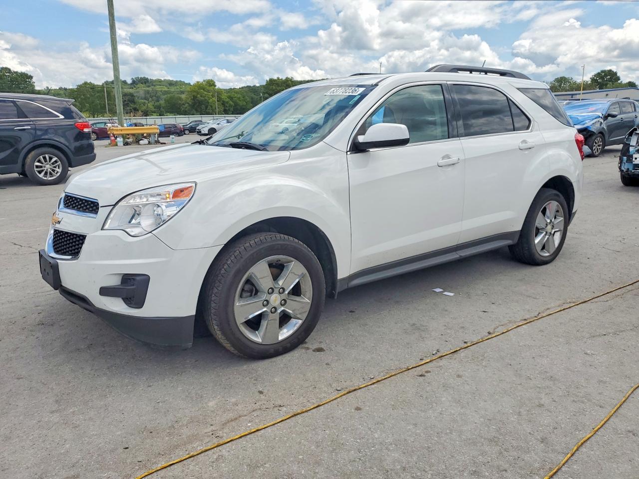 2013 Chevrolet Equinox Lt White vin: 2GNALDEK2D6429819
