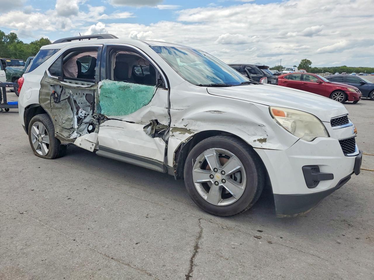 2013 Chevrolet Equinox Lt White vin: 2GNALDEK2D6429819