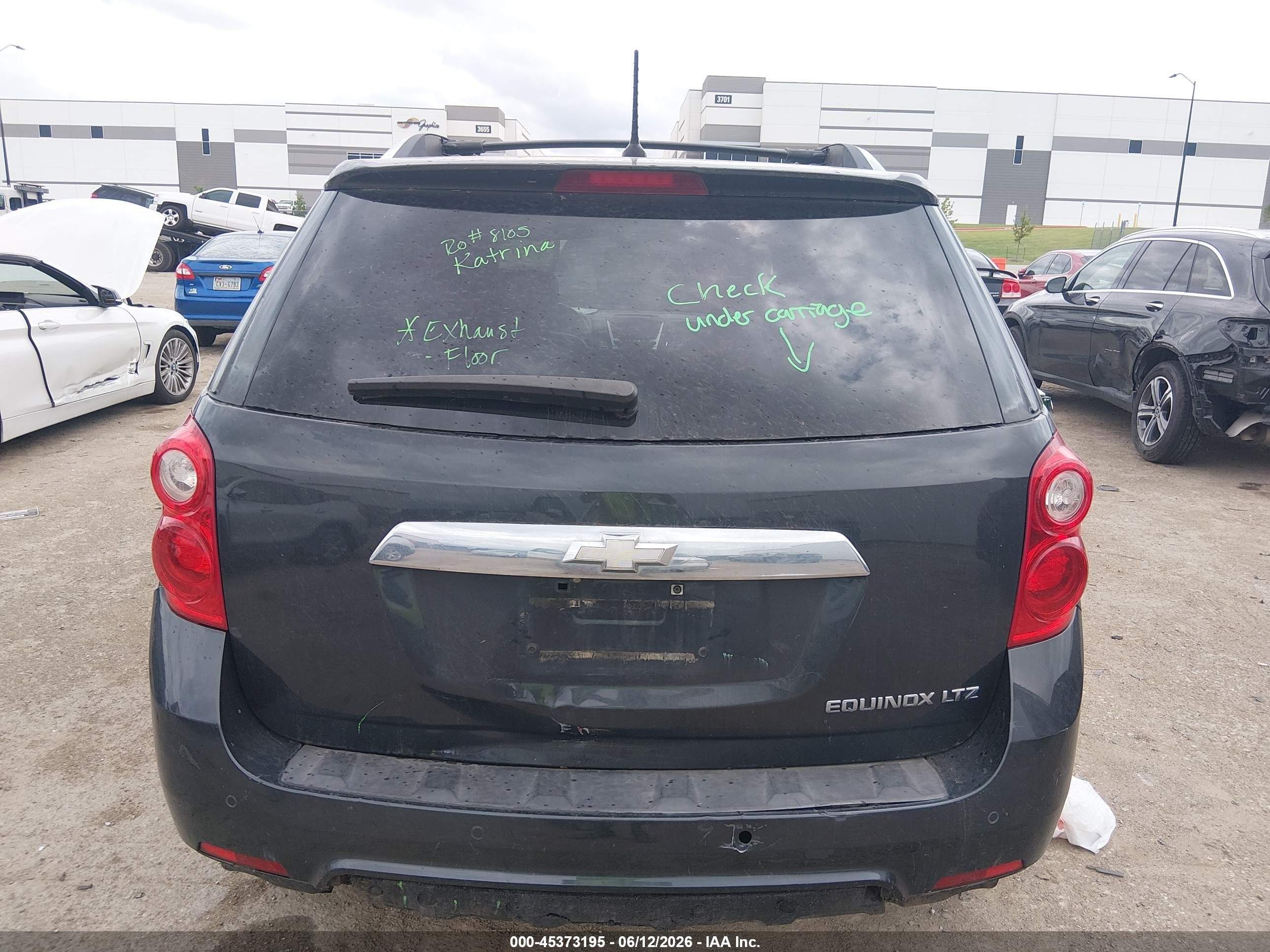 2014 Chevrolet Equinox Ltz Gray vin: 2GNALDEK2E6348031