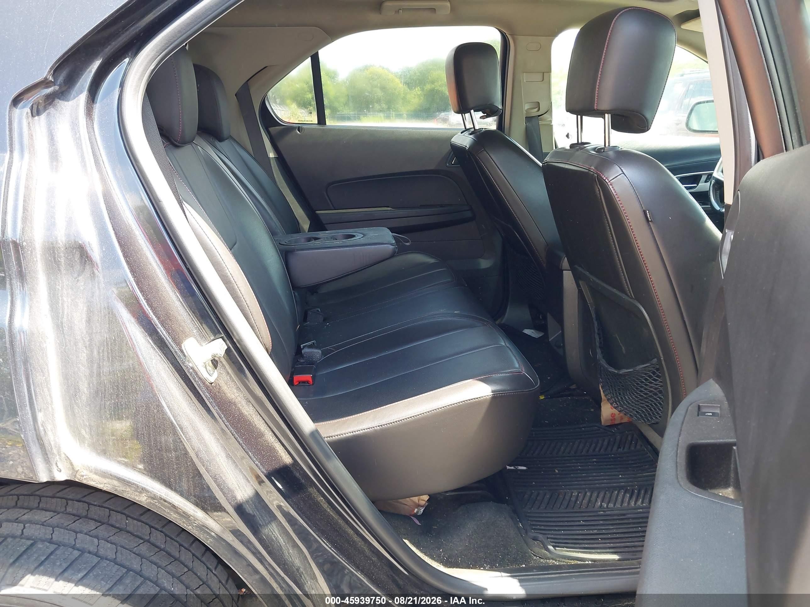 2015 Chevrolet Equinox Ltz Black vin: 2GNALDEK2F6137493