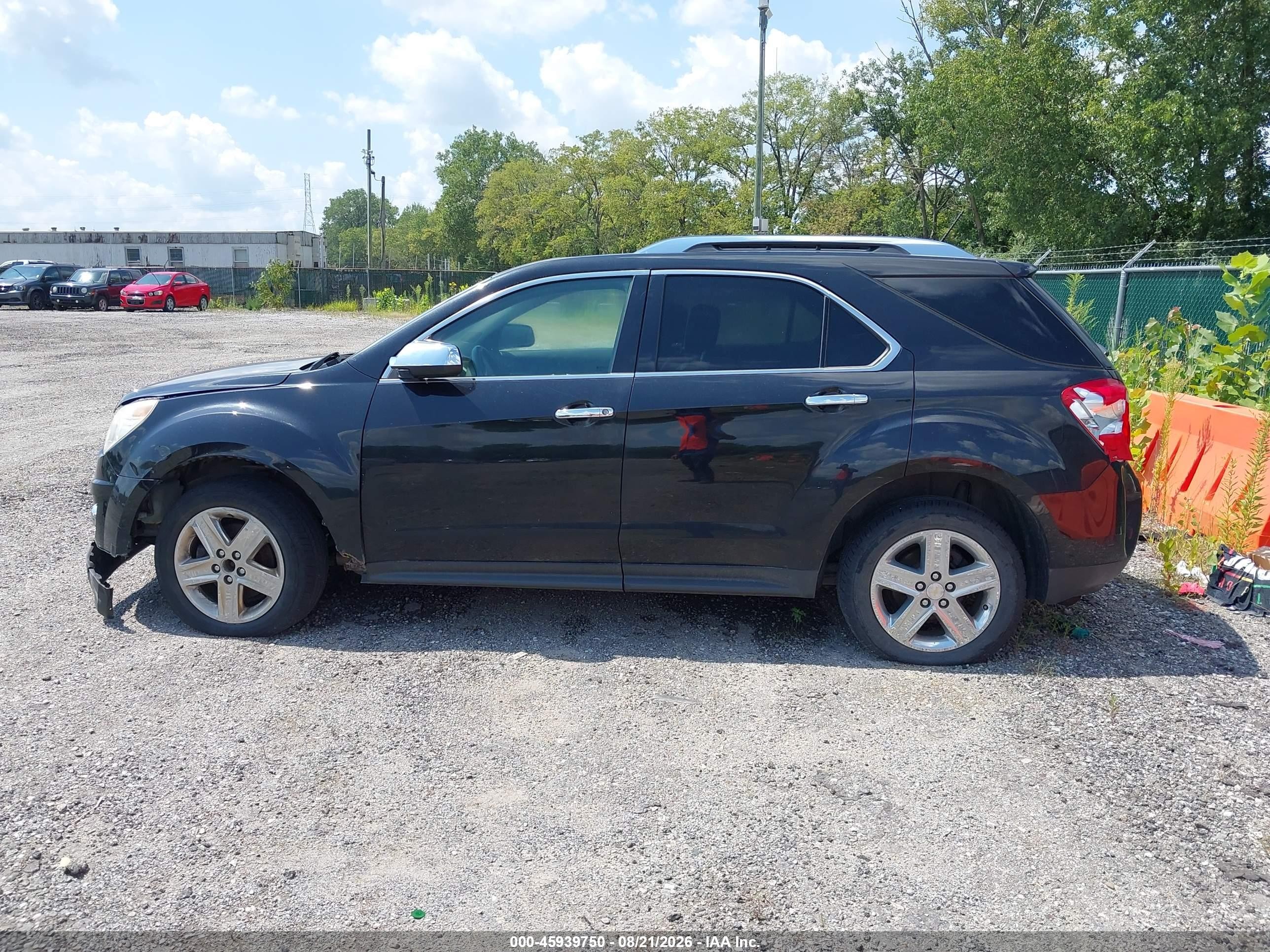 2015 Chevrolet Equinox Ltz Black vin: 2GNALDEK2F6137493