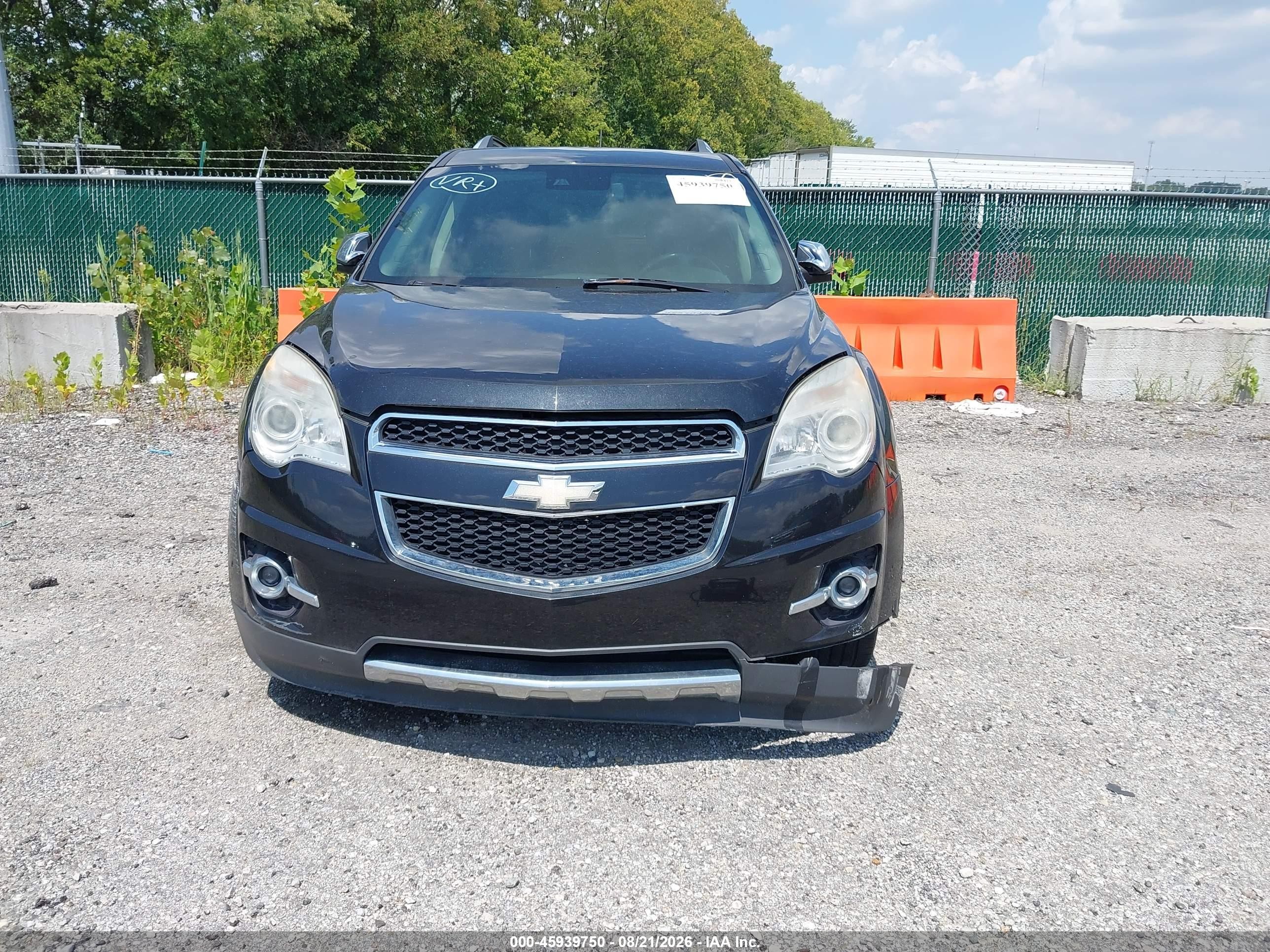 2015 Chevrolet Equinox Ltz Black vin: 2GNALDEK2F6137493