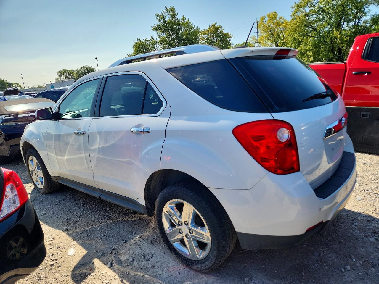 2015 Chevrolet Equinox Ltz White vin: 2GNALDEK2F6273753
