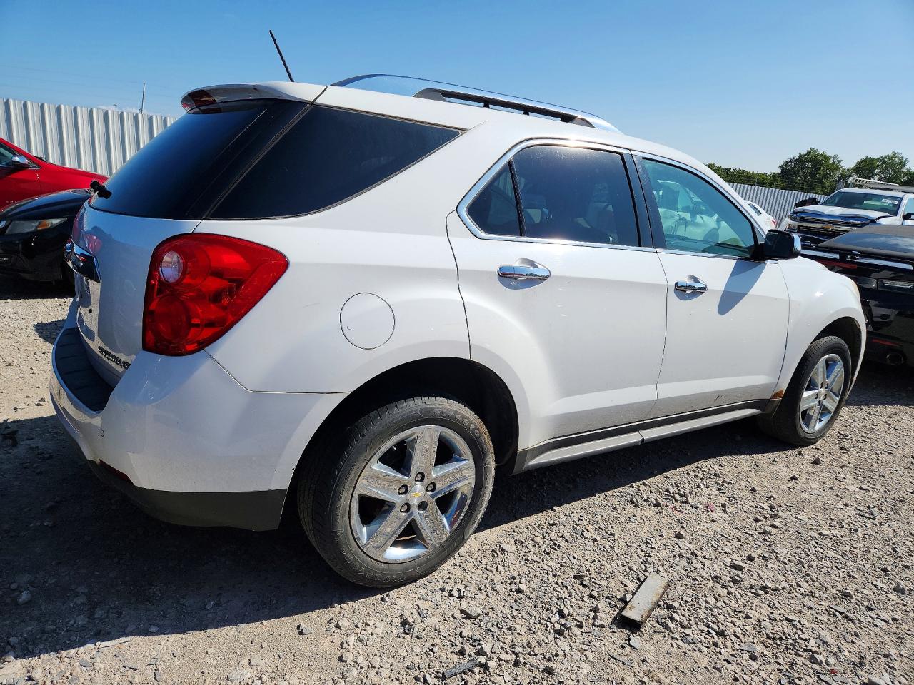 2015 Chevrolet Equinox Ltz White vin: 2GNALDEK2F6273753