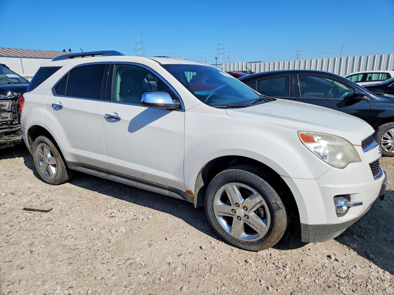 2015 Chevrolet Equinox Ltz White vin: 2GNALDEK2F6273753