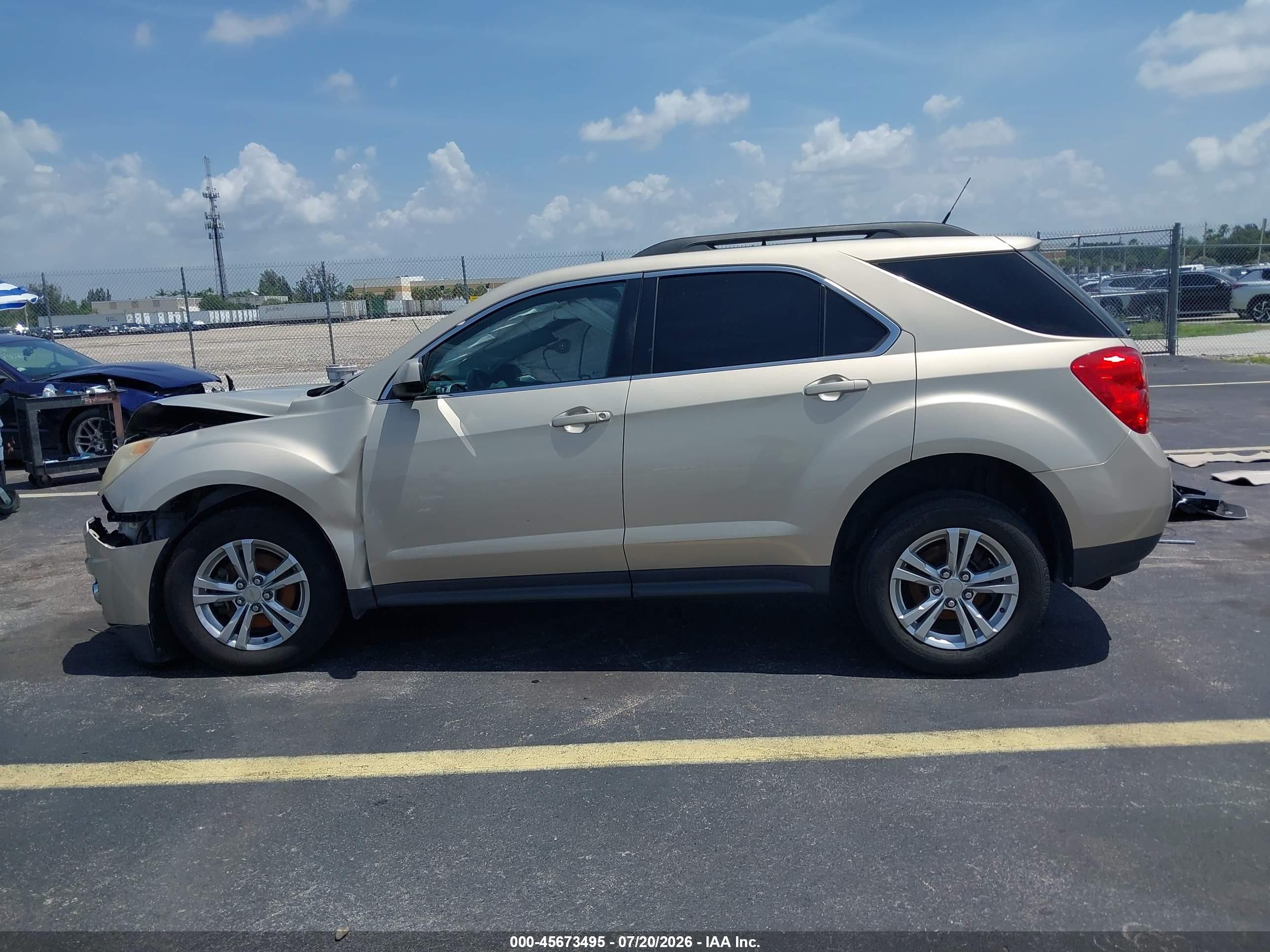 2012 Chevrolet Equinox Lt W/1lt Gold vin: 2GNALDEK3C1208869
