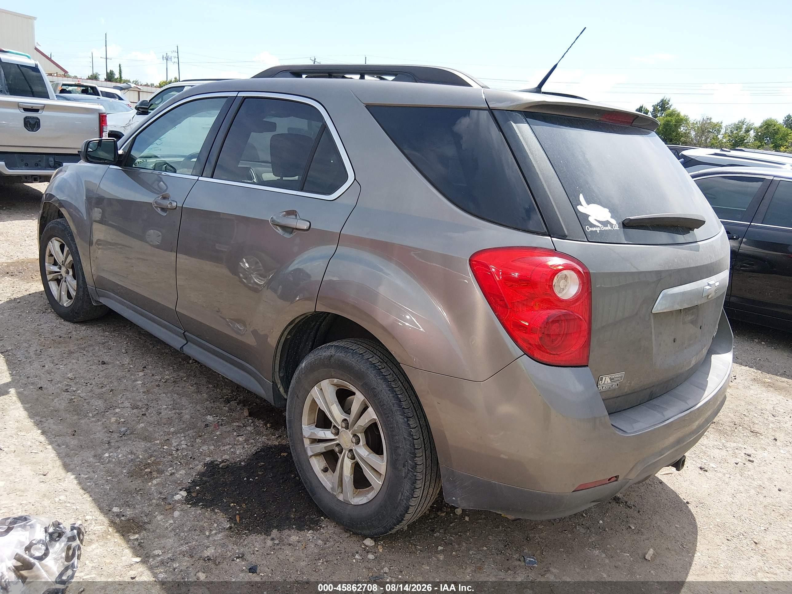 2012 Chevrolet Equinox Lt W/1lt Желто-коричневый vin: 2GNALDEK3C6121007