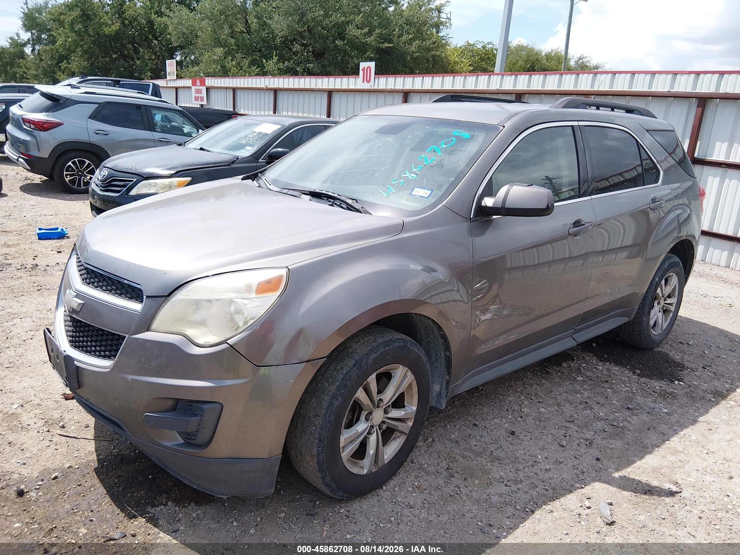 2012 Chevrolet Equinox Lt W/1lt Желто-коричневый vin: 2GNALDEK3C6121007