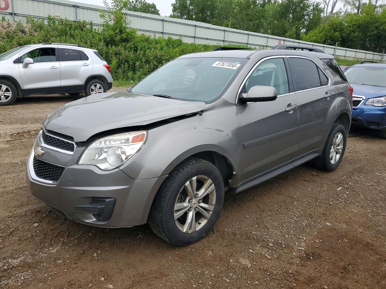 2012 Chevrolet Equinox Lt Gray vin: 2GNALDEK3C6303614