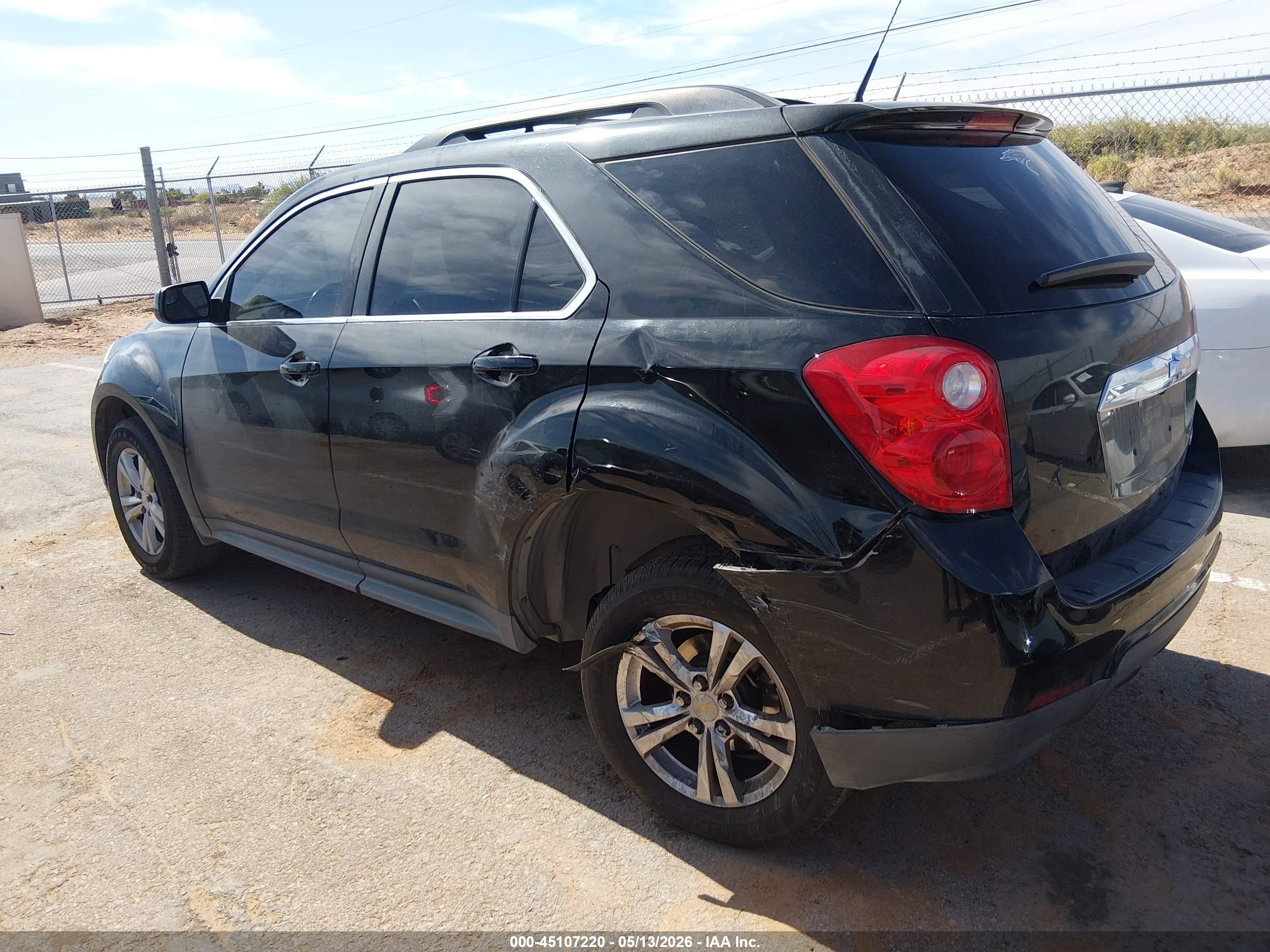 2012 Chevrolet Equinox 1lt Black vin: 2GNALDEK3C6369404