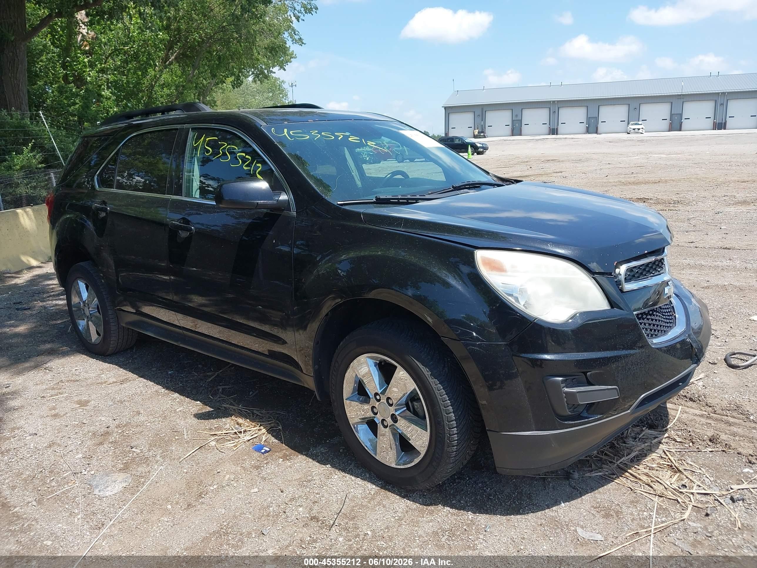 2012 Chevrolet Equinox 1lt Black vin: 2GNALDEK3C6386106