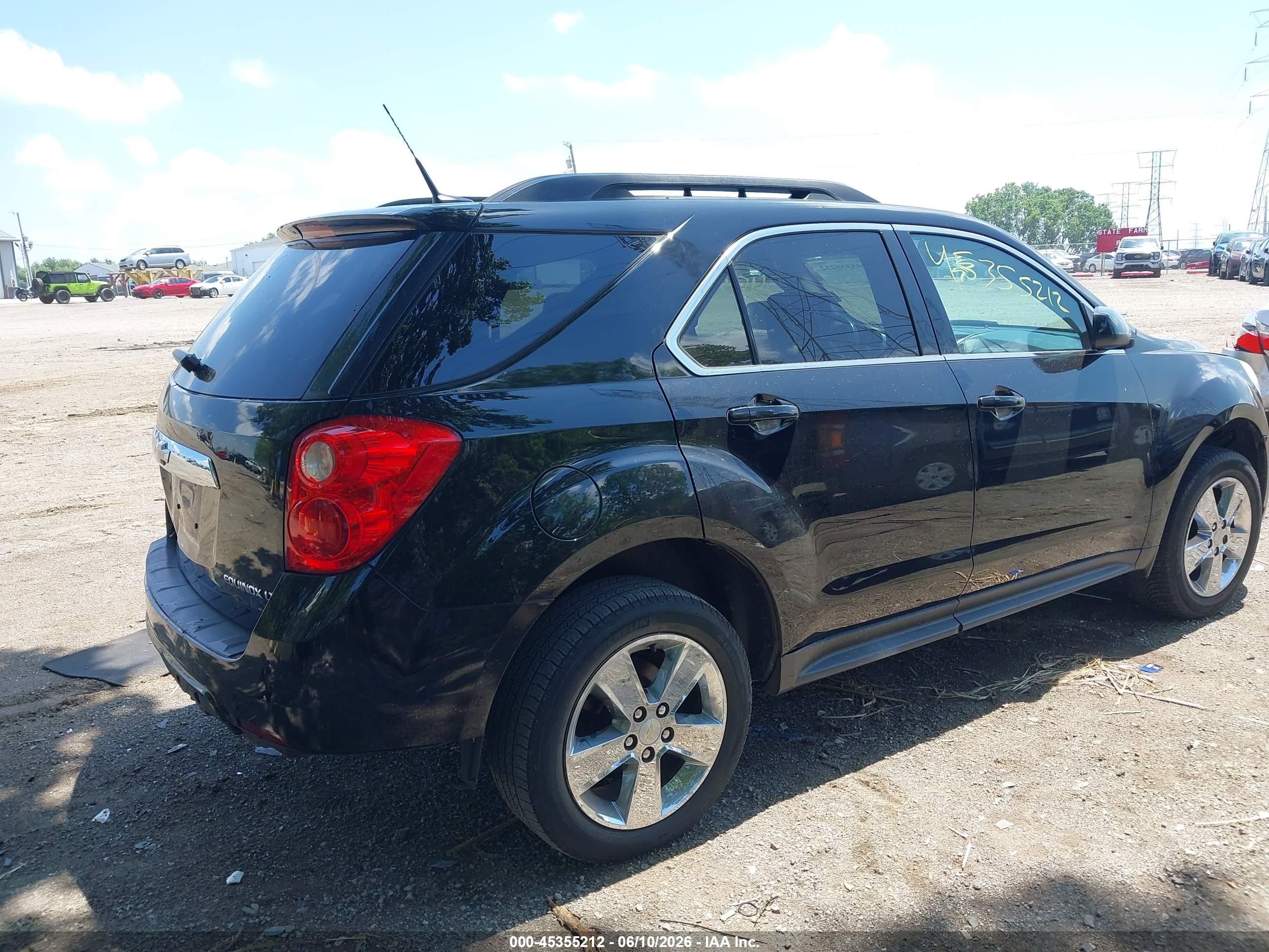 2012 Chevrolet Equinox 1lt Black vin: 2GNALDEK3C6386106