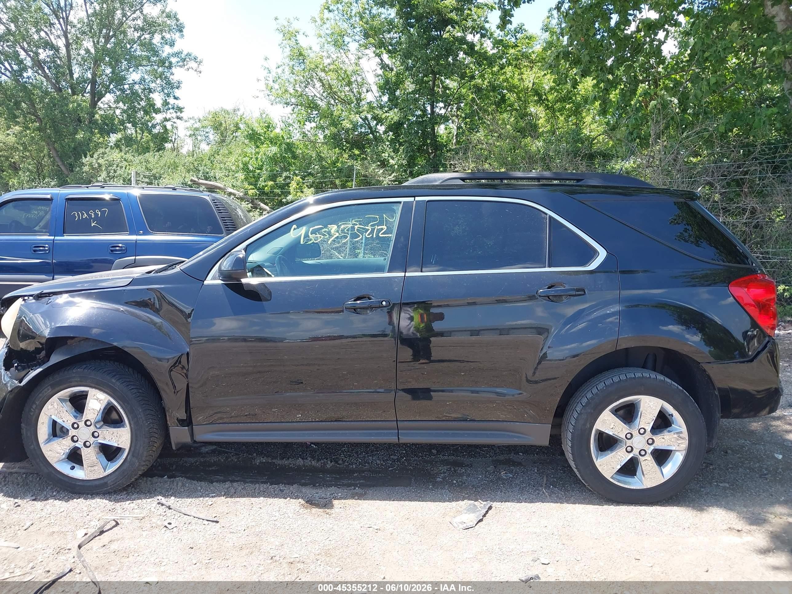 2012 Chevrolet Equinox 1lt Black vin: 2GNALDEK3C6386106