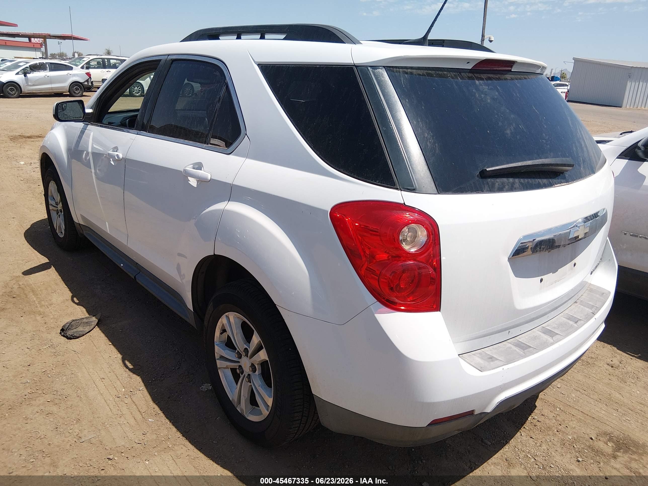2013 Chevrolet Equinox Lt White vin: 2GNALDEK3D1139103