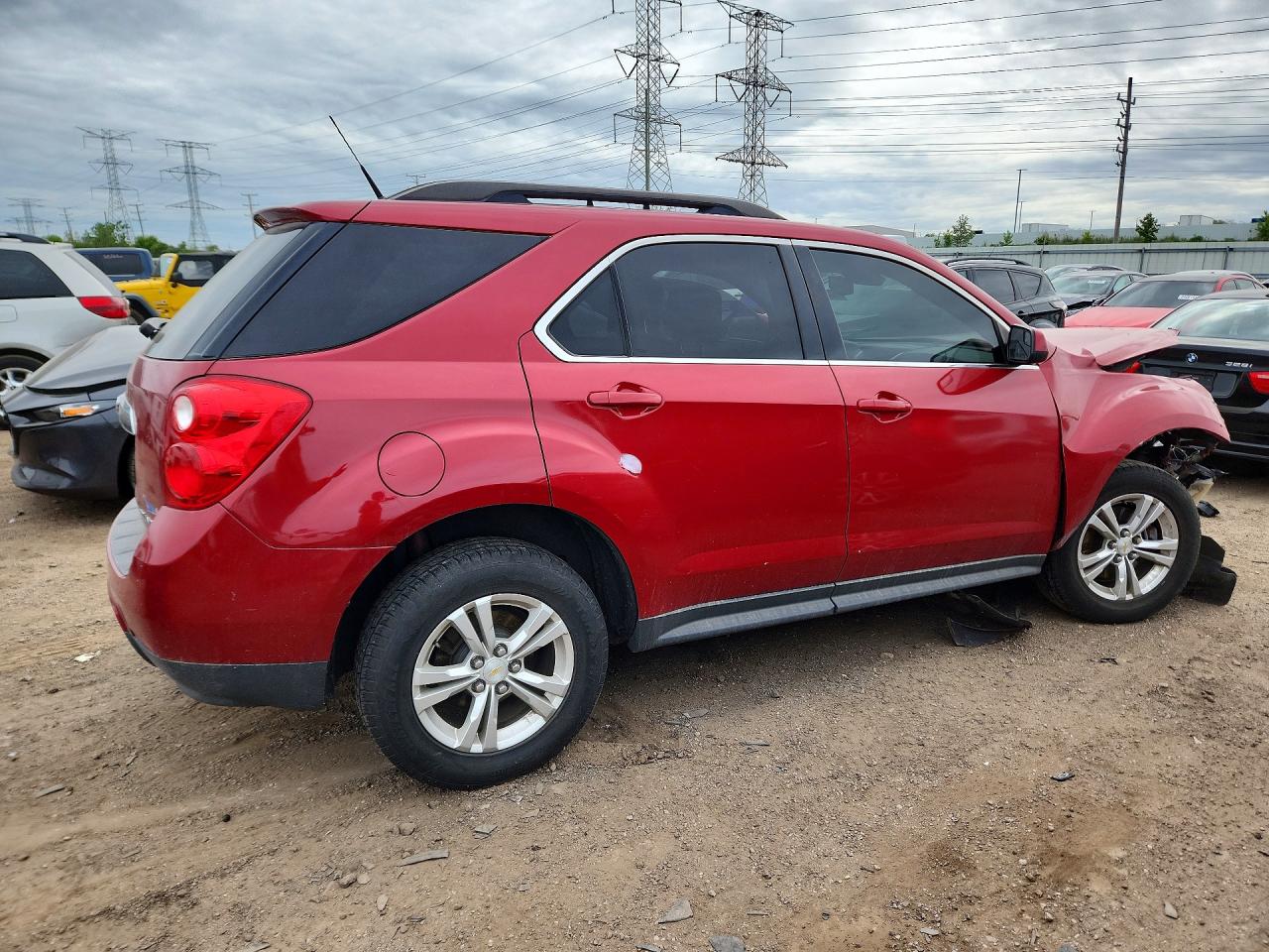 2013 Chevrolet Equinox Lt Red vin: 2GNALDEK3D6106279