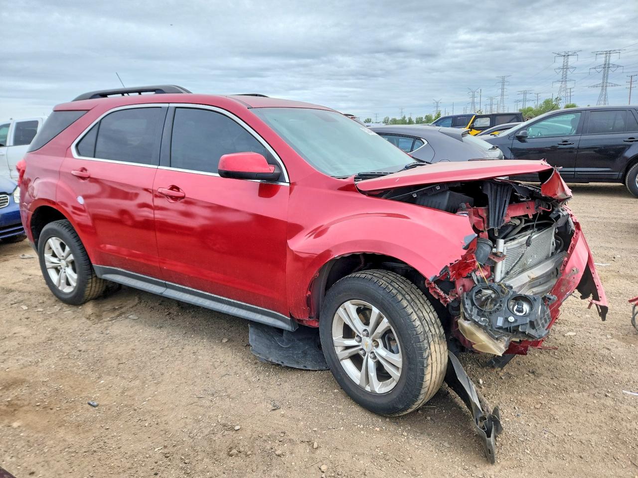 2013 Chevrolet Equinox Lt Red vin: 2GNALDEK3D6106279