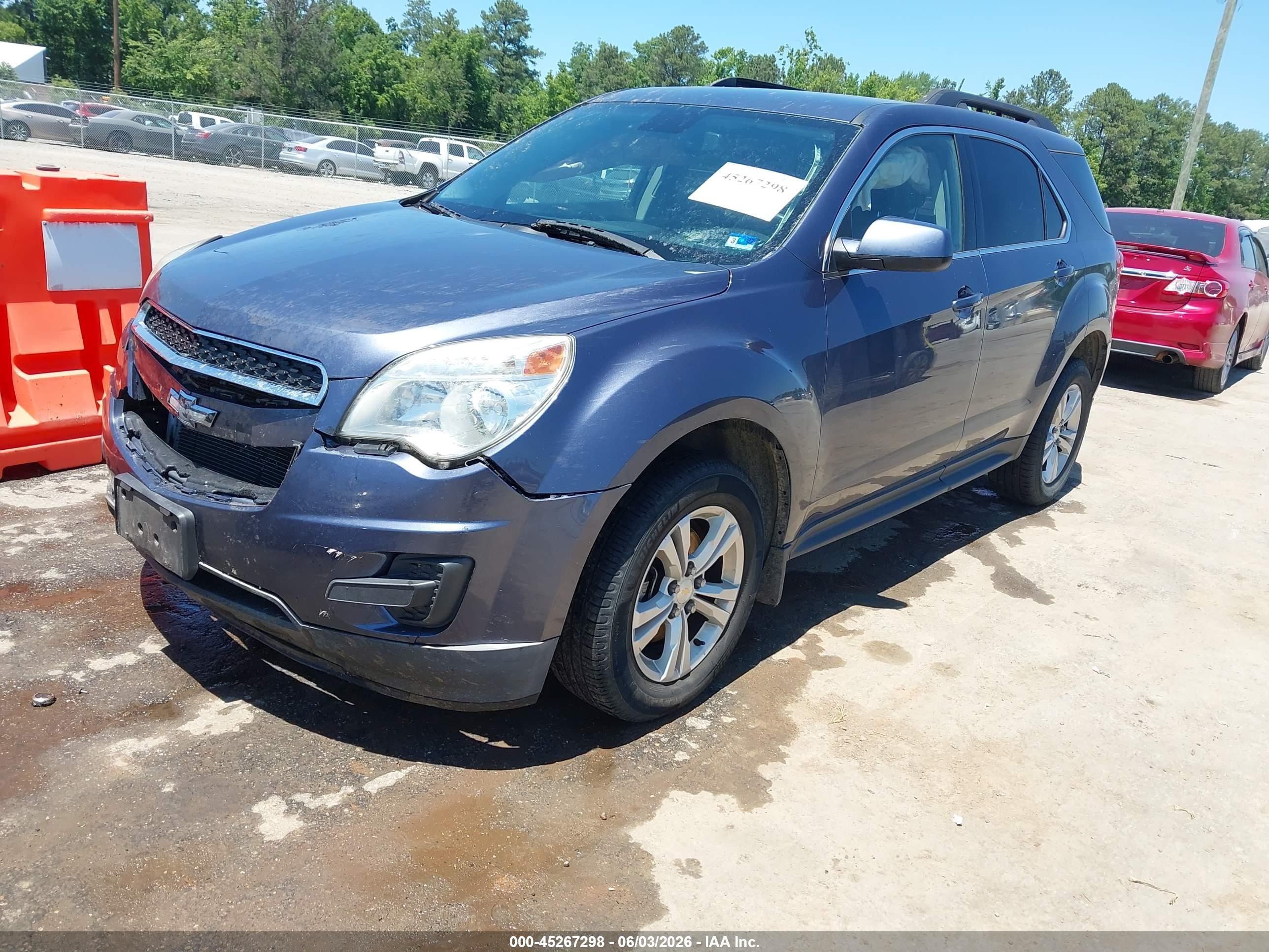 2013 Chevrolet Equinox 1lt Blue vin: 2GNALDEK3D6170984