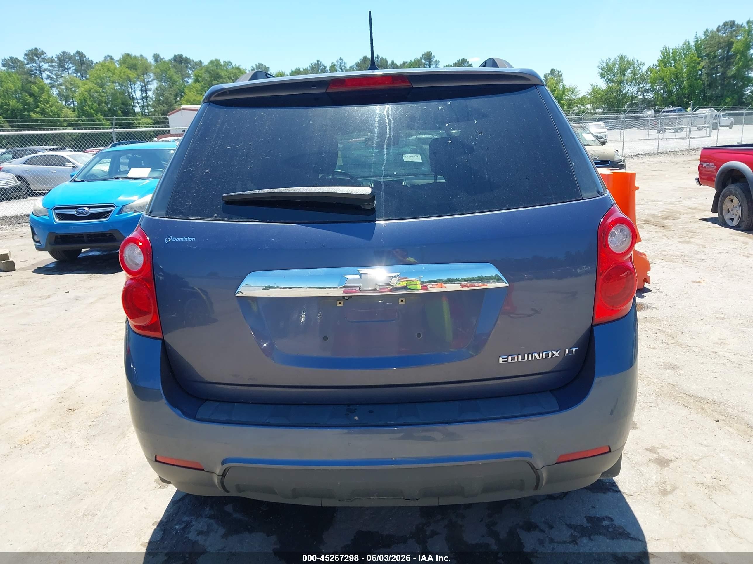 2013 Chevrolet Equinox 1lt Blue vin: 2GNALDEK3D6170984