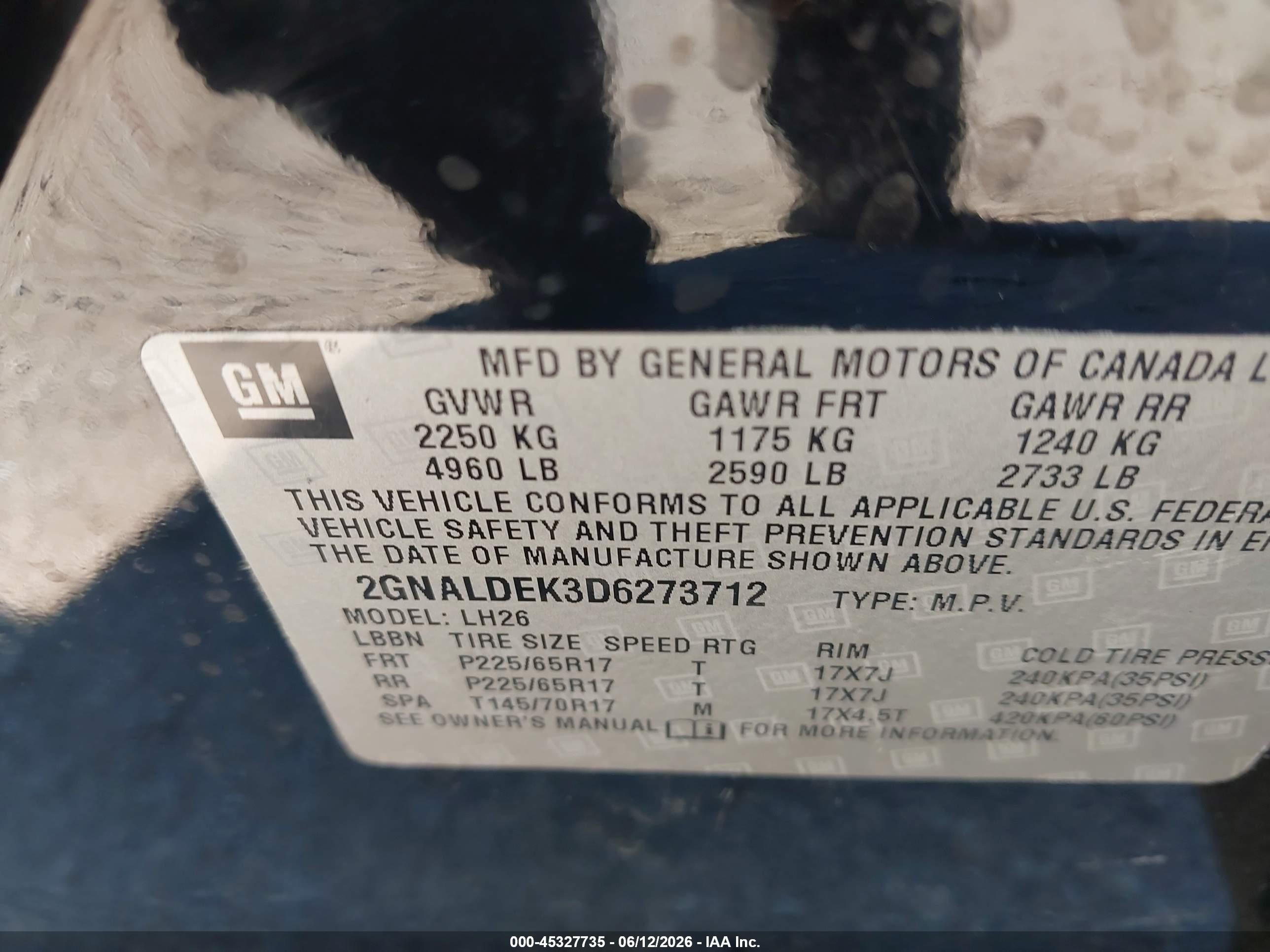 2013 Chevrolet Equinox 1lt Black vin: 2GNALDEK3D6273712