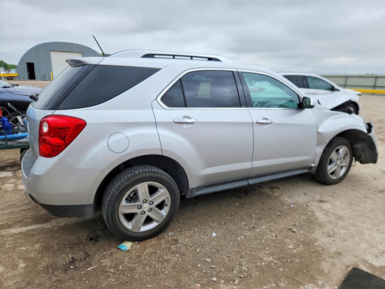 2015 Chevrolet Equinox Ltz Silver vin: 2GNALDEK3F6122775