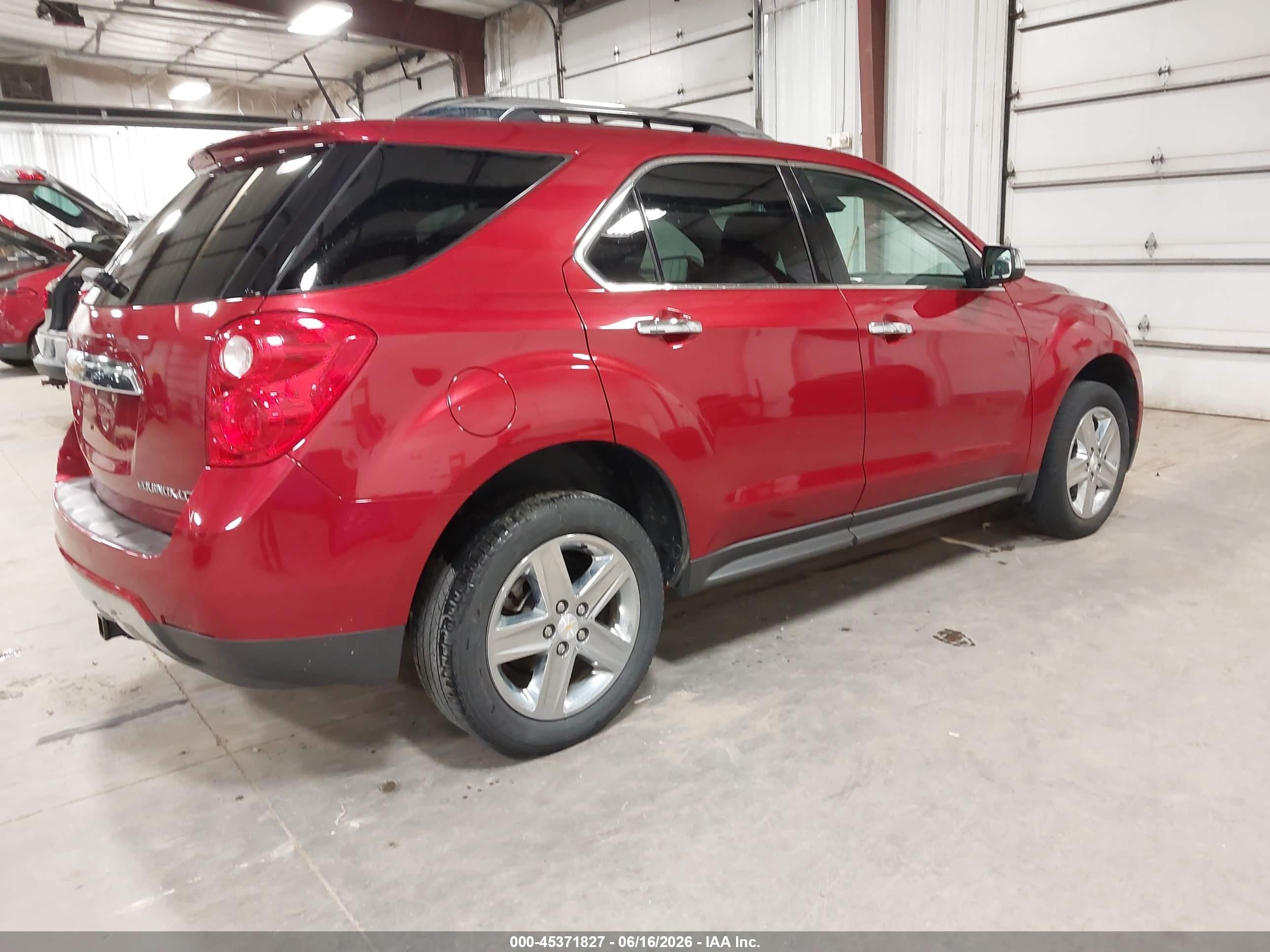 2015 Chevrolet Equinox Ltz Red vin: 2GNALDEK3F6144520