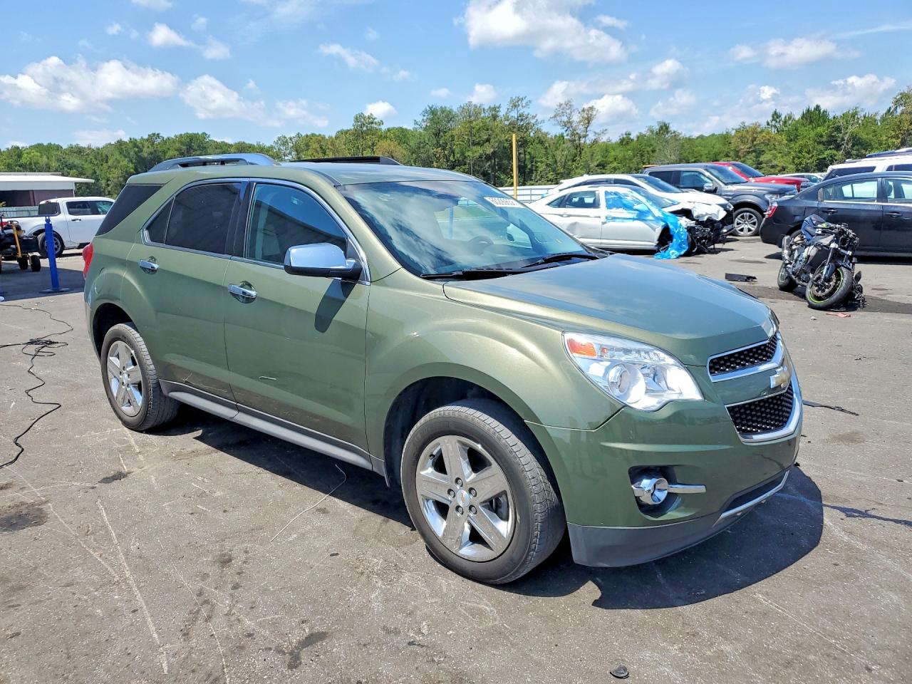 2015 Chevrolet Equinox Ltz Green vin: 2GNALDEK3F6161026