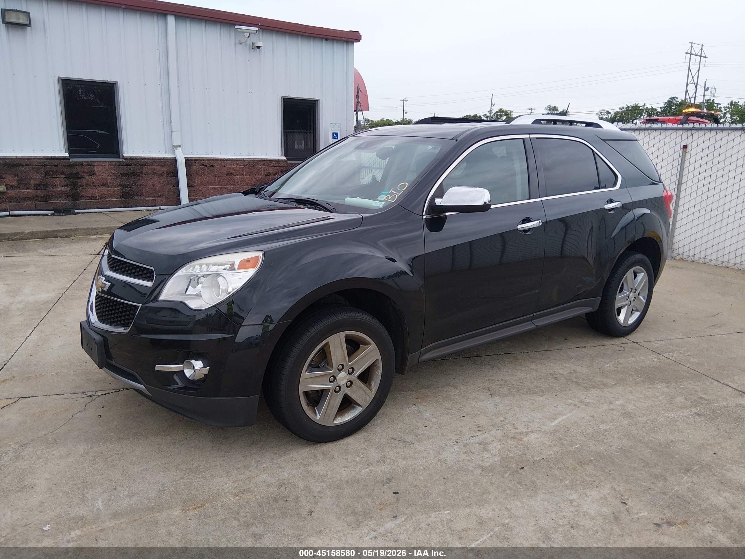 2015 Chevrolet Equinox Ltz Black vin: 2GNALDEK3F6223802