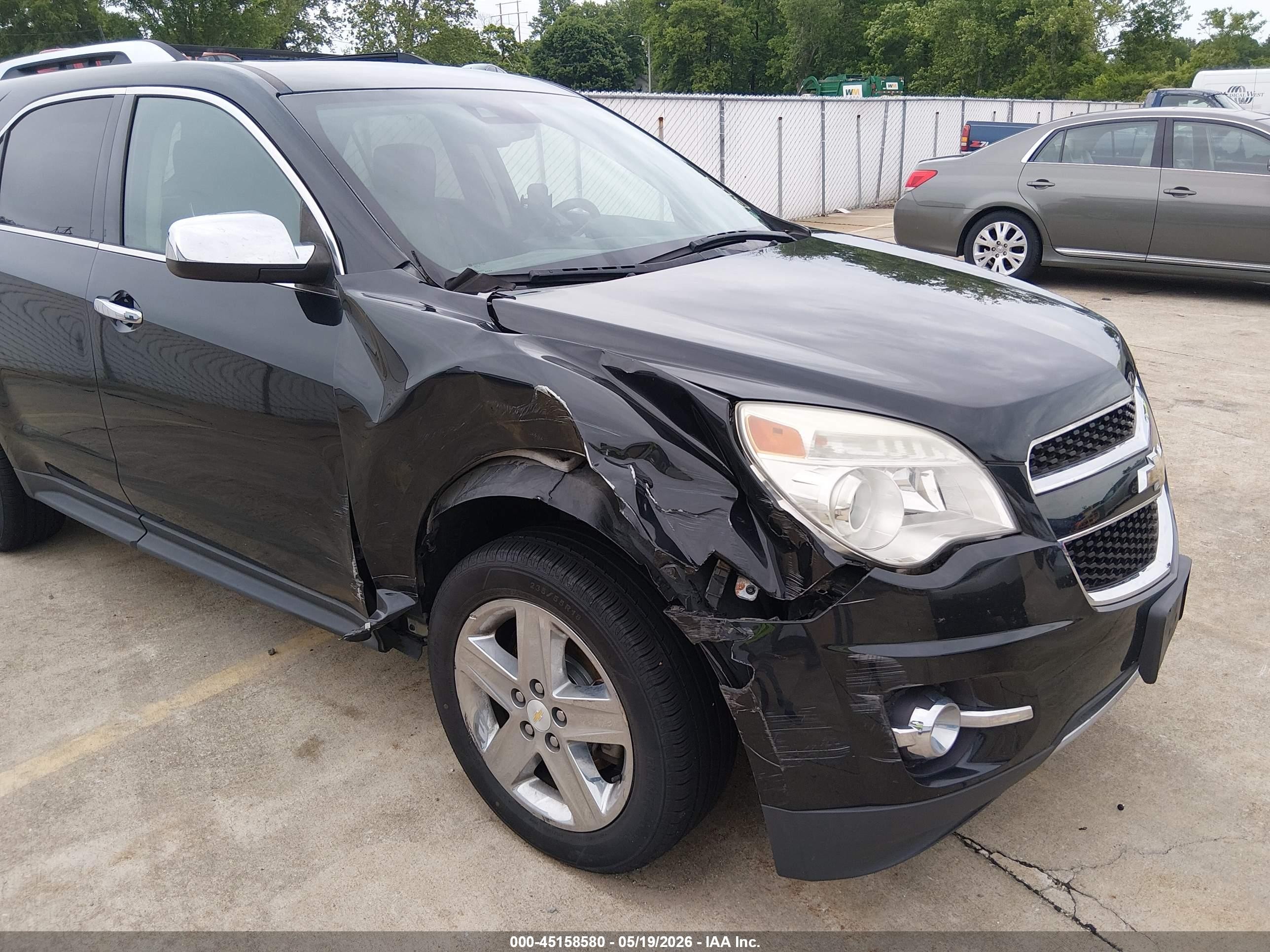 2015 Chevrolet Equinox Ltz Black vin: 2GNALDEK3F6223802