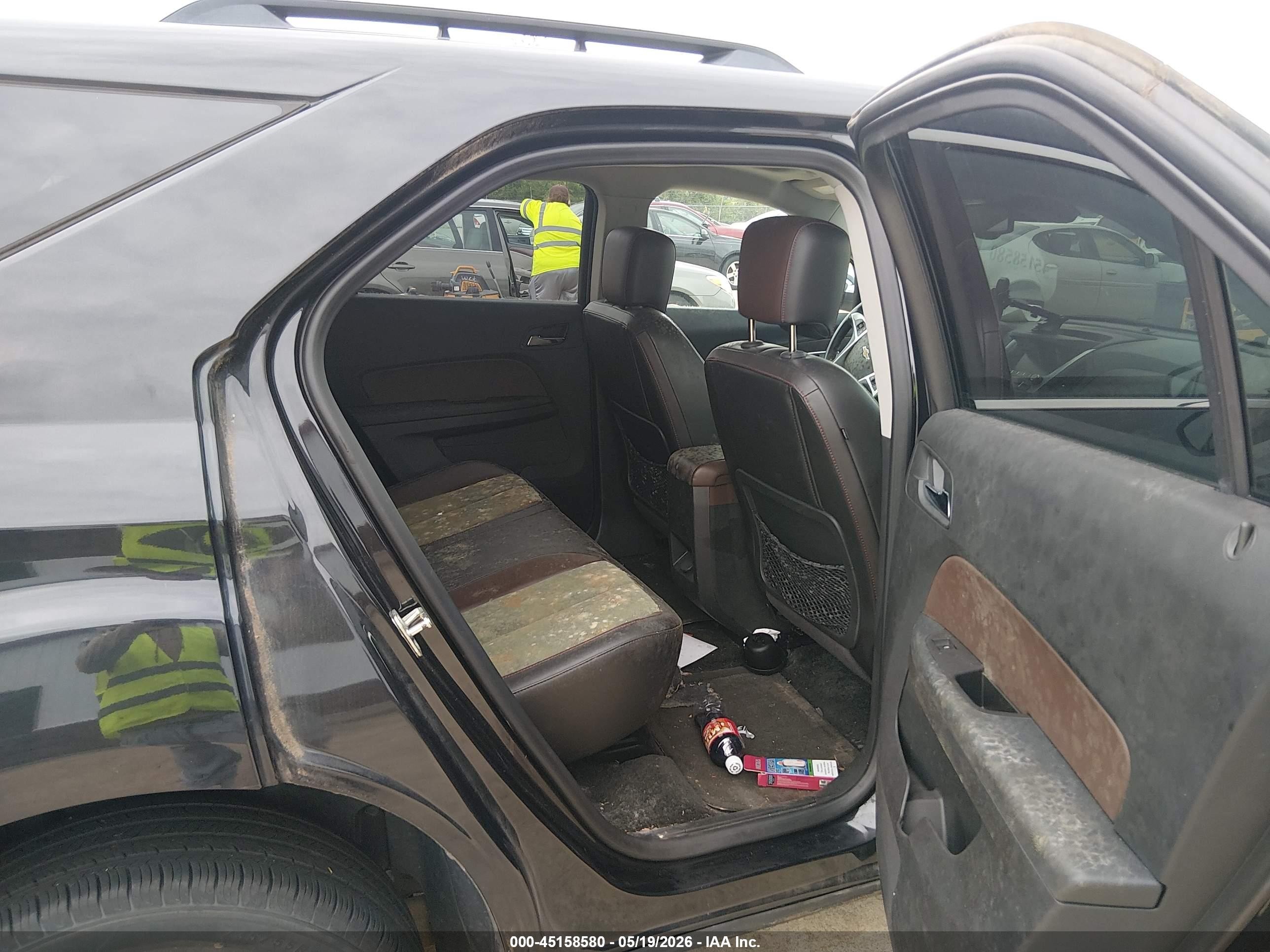 2015 Chevrolet Equinox Ltz Black vin: 2GNALDEK3F6223802
