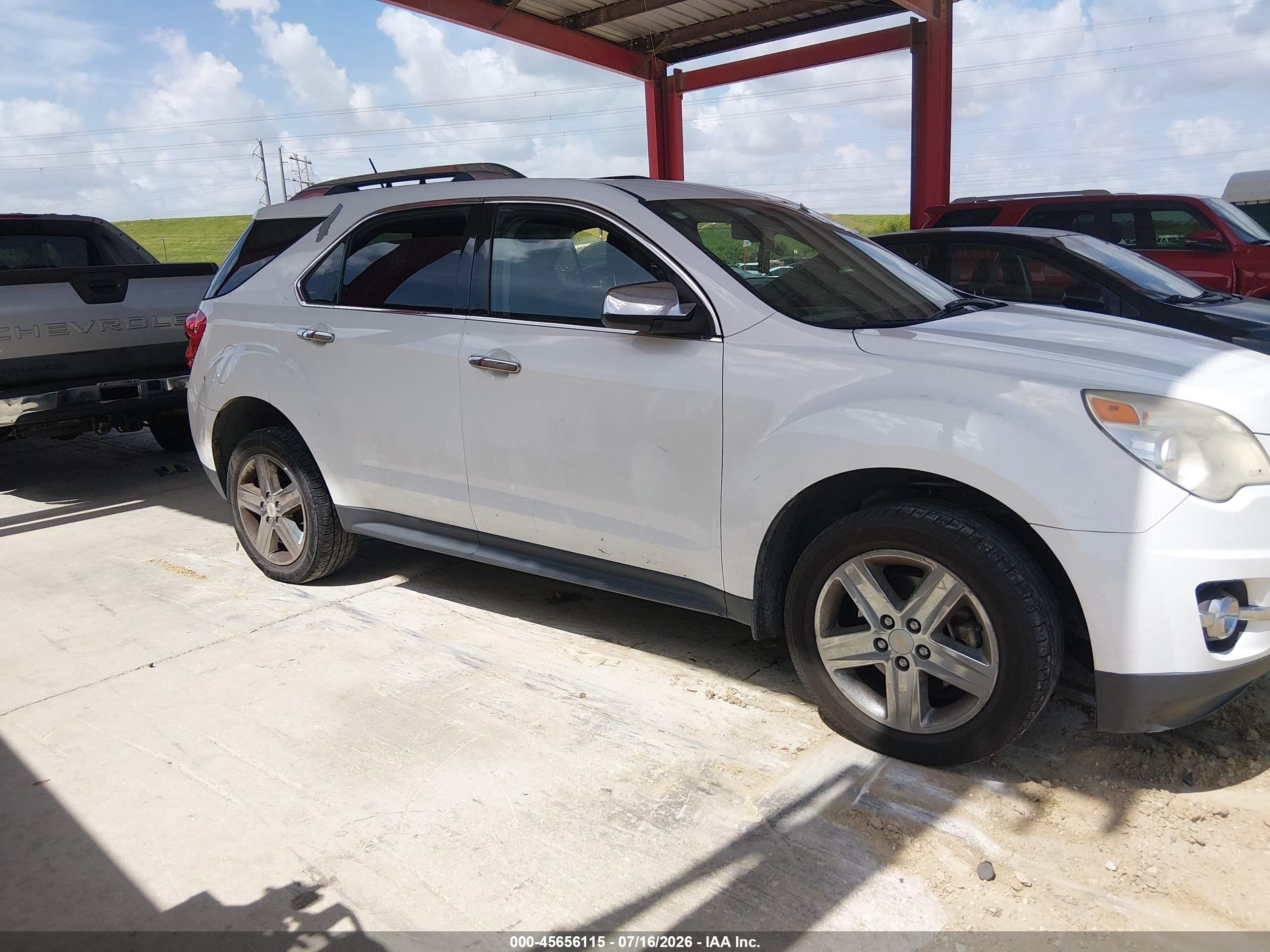 2015 Chevrolet Equinox Ltz White vin: 2GNALDEK3F6304525