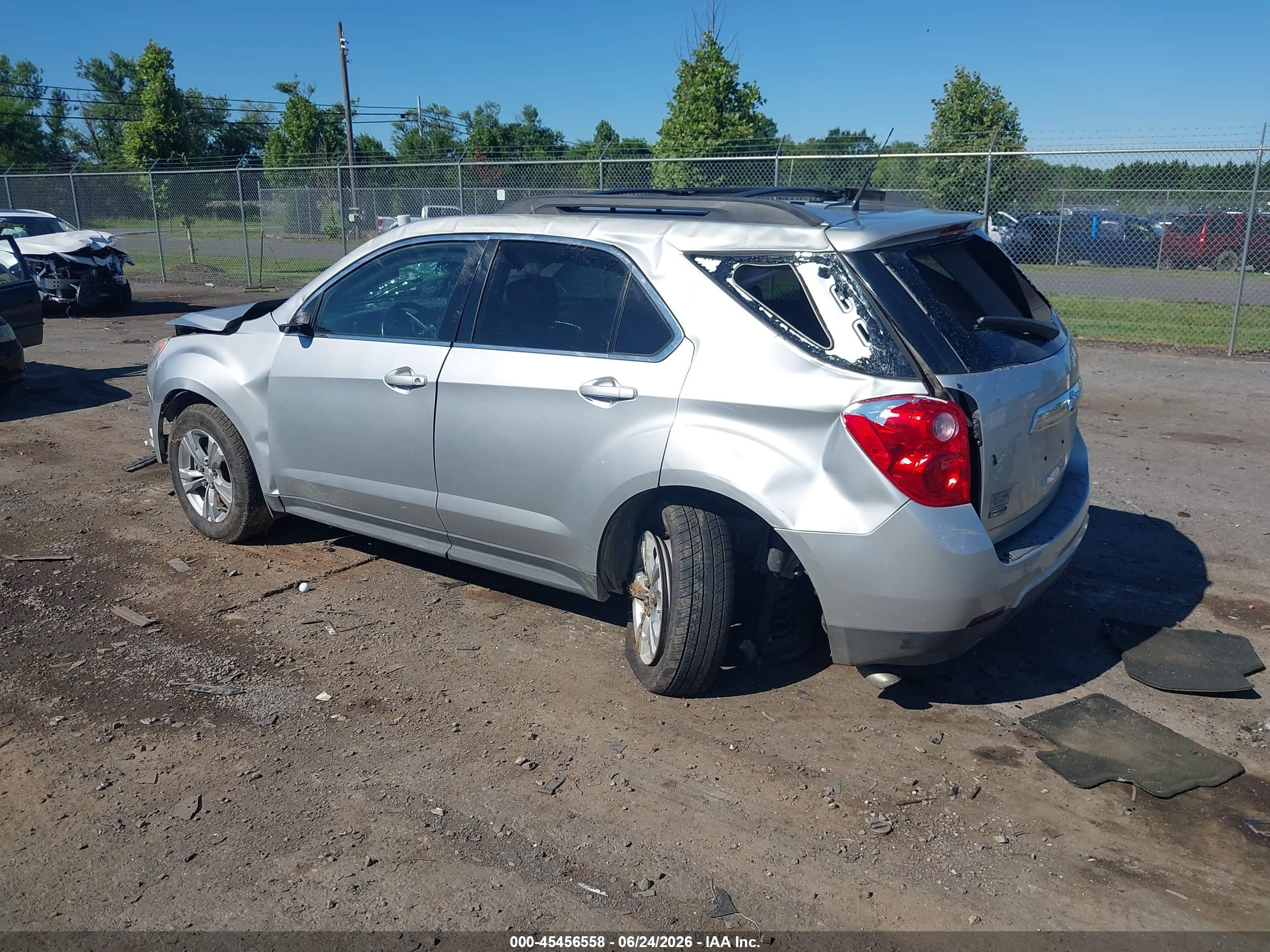 2012 Chevrolet Equinox Lt W/1lt Silver vin: 2GNALDEK4C1133101