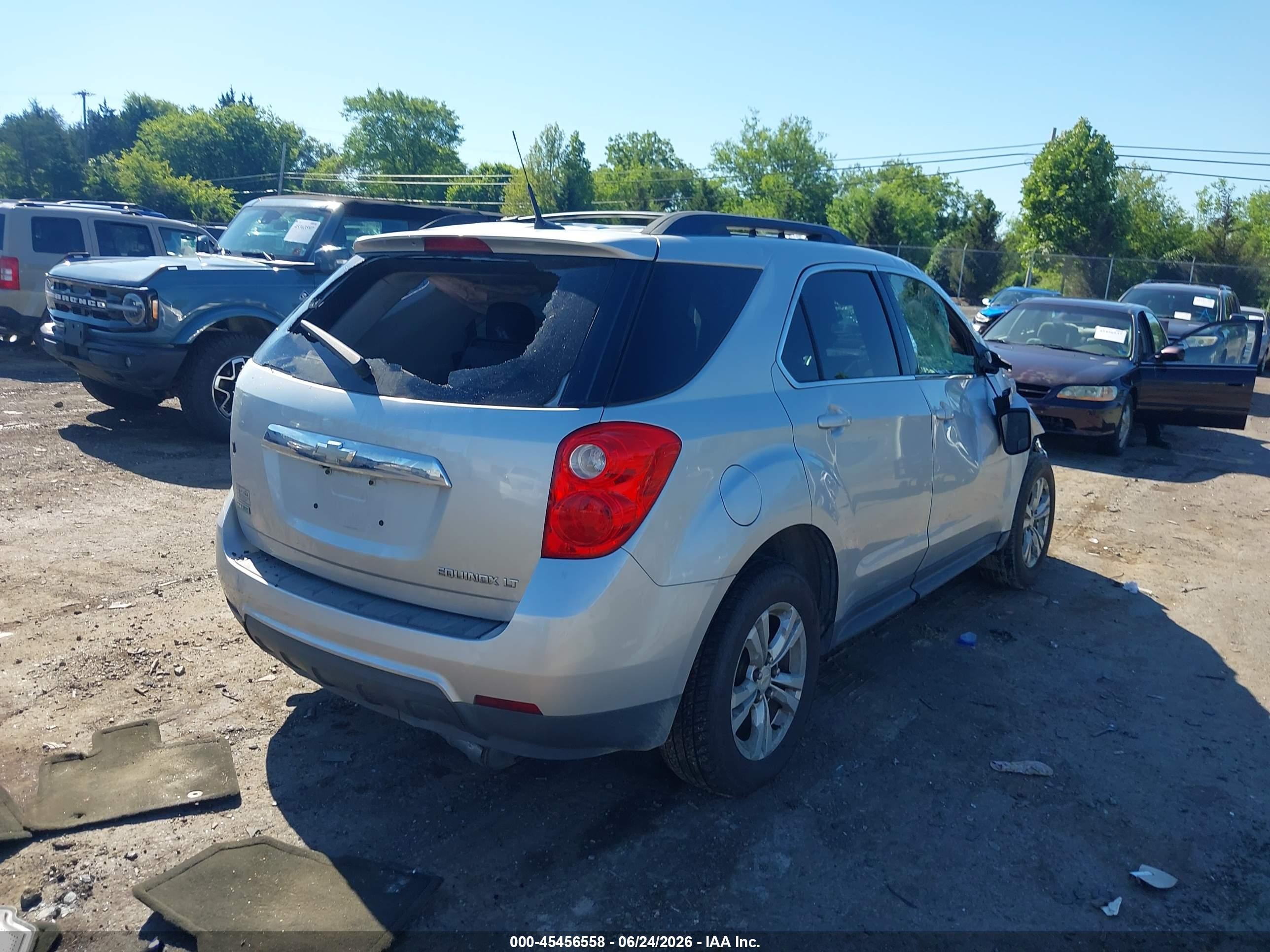 2012 Chevrolet Equinox Lt W/1lt Silver vin: 2GNALDEK4C1133101