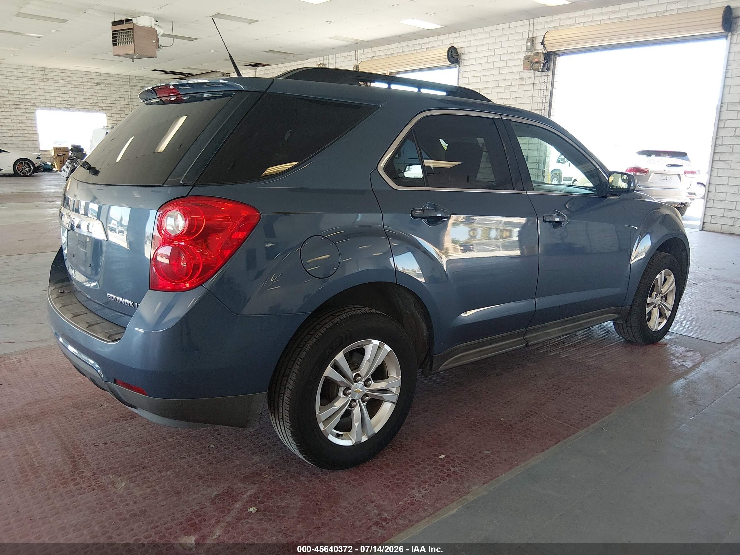 2012 Chevrolet Equinox Lt W/1lt Blue vin: 2GNALDEK4C6189431